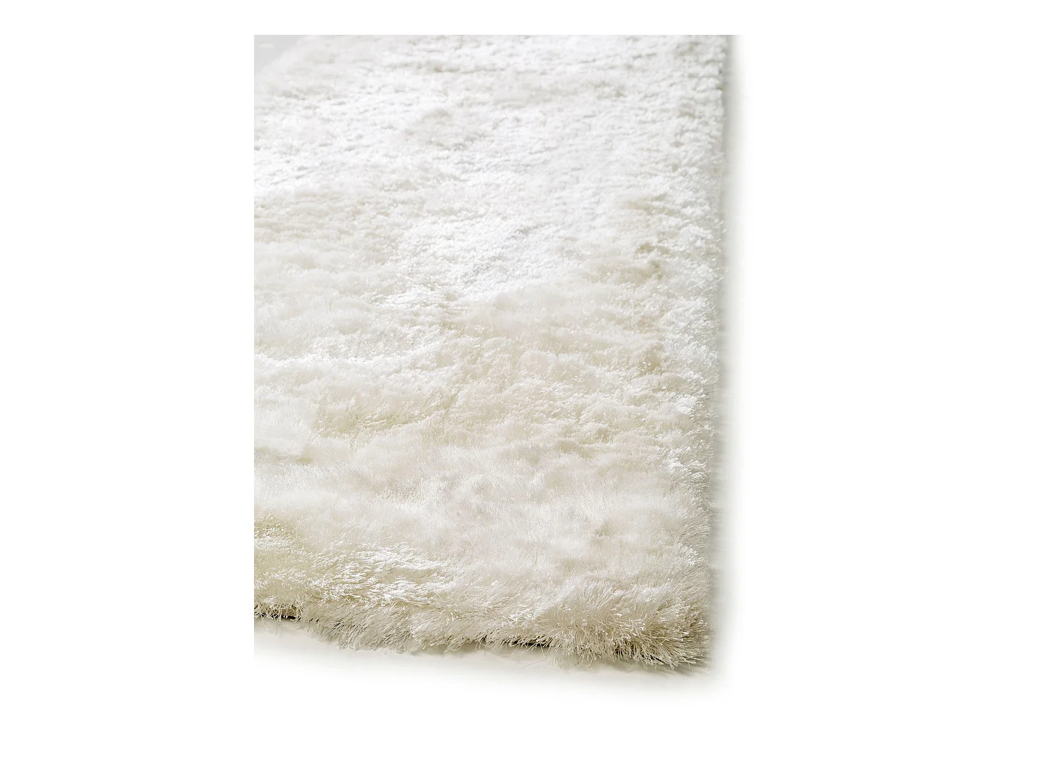 Tapis à poils longs Whisper Blanc 80x300 cm