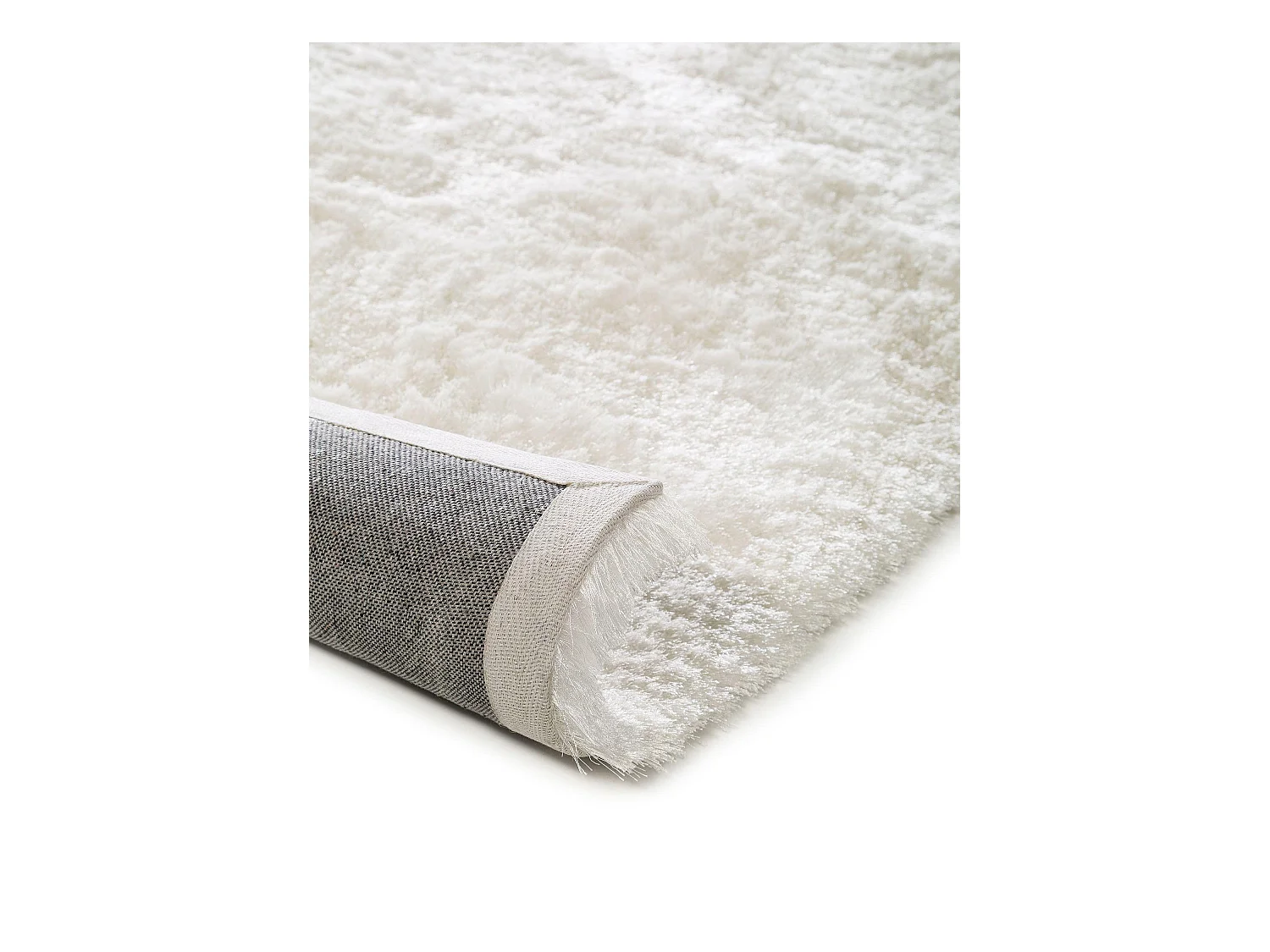 Tapis à poils longs Whisper Blanc 80x300 cm