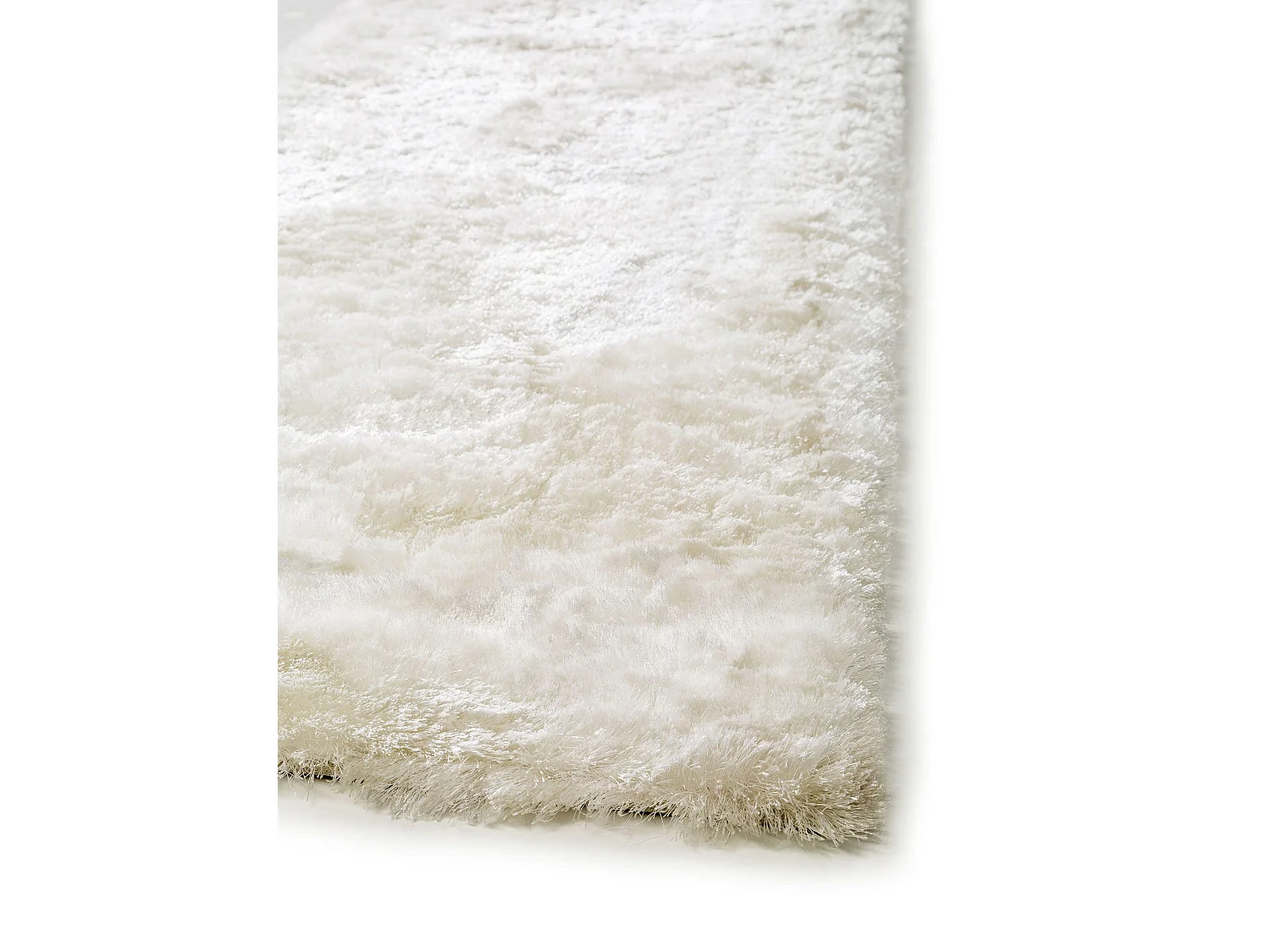 Tapis à poils longs Whisper Blanc 80x300 cm