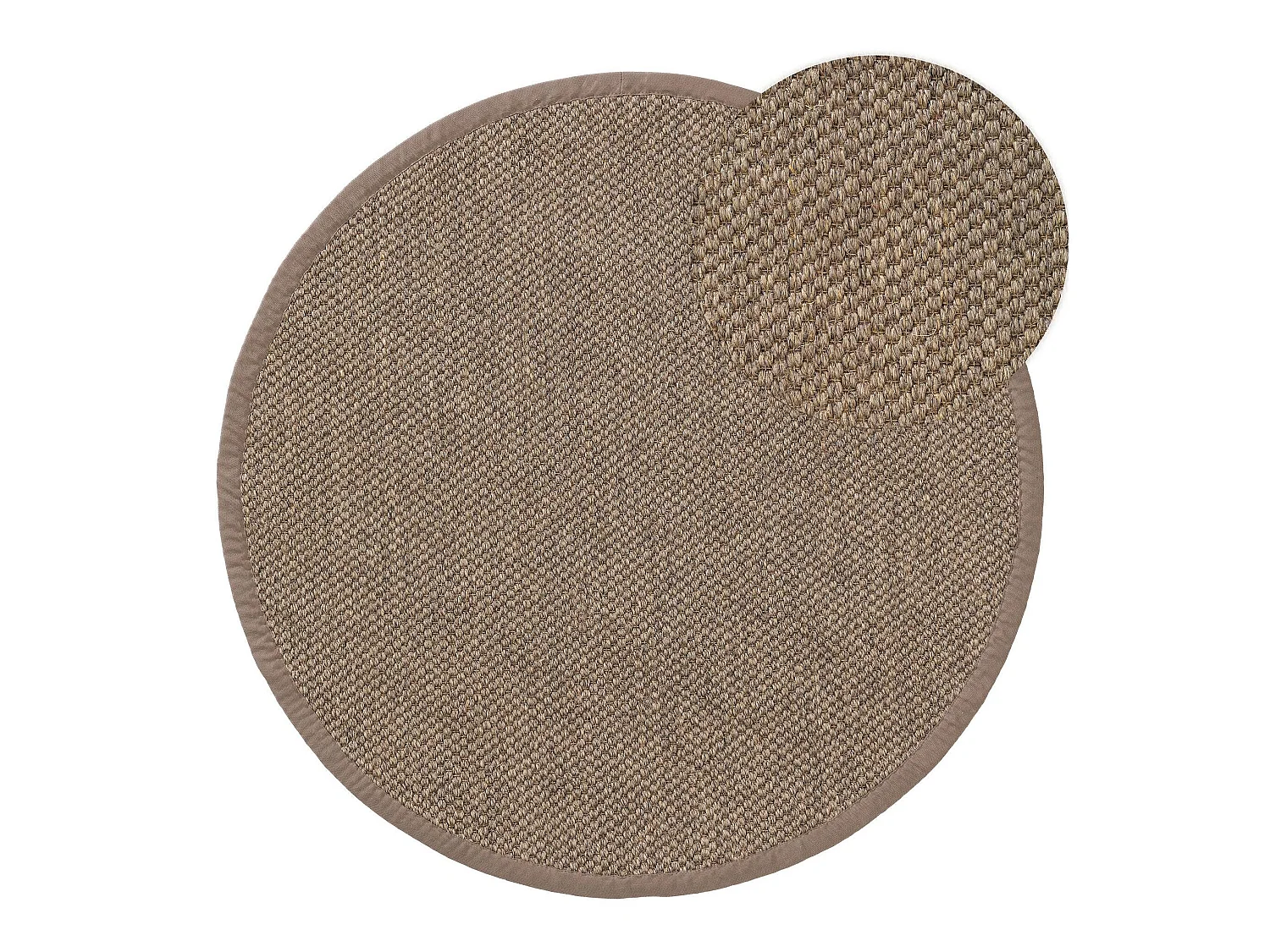 Tapis sisal Greta Gris ø 250 cm rond