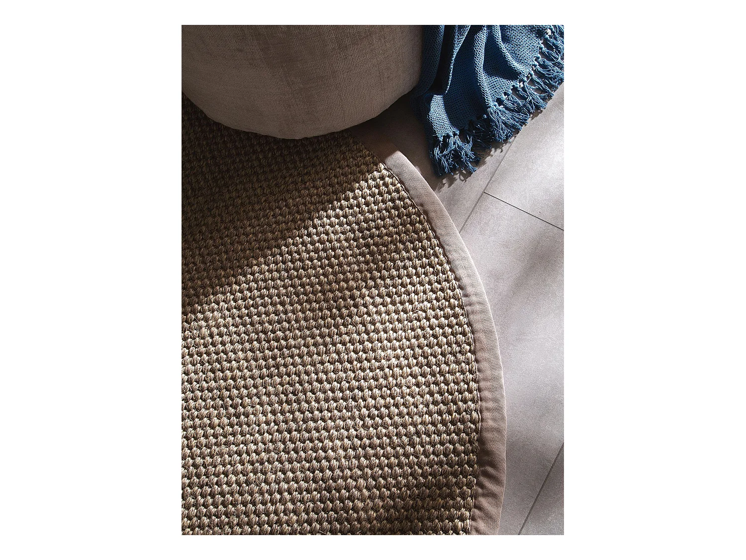 Tapis sisal Greta Gris ø 250 cm rond