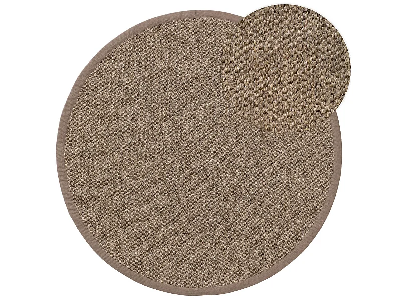 Tapis sisal Greta Gris ø 250 cm rond