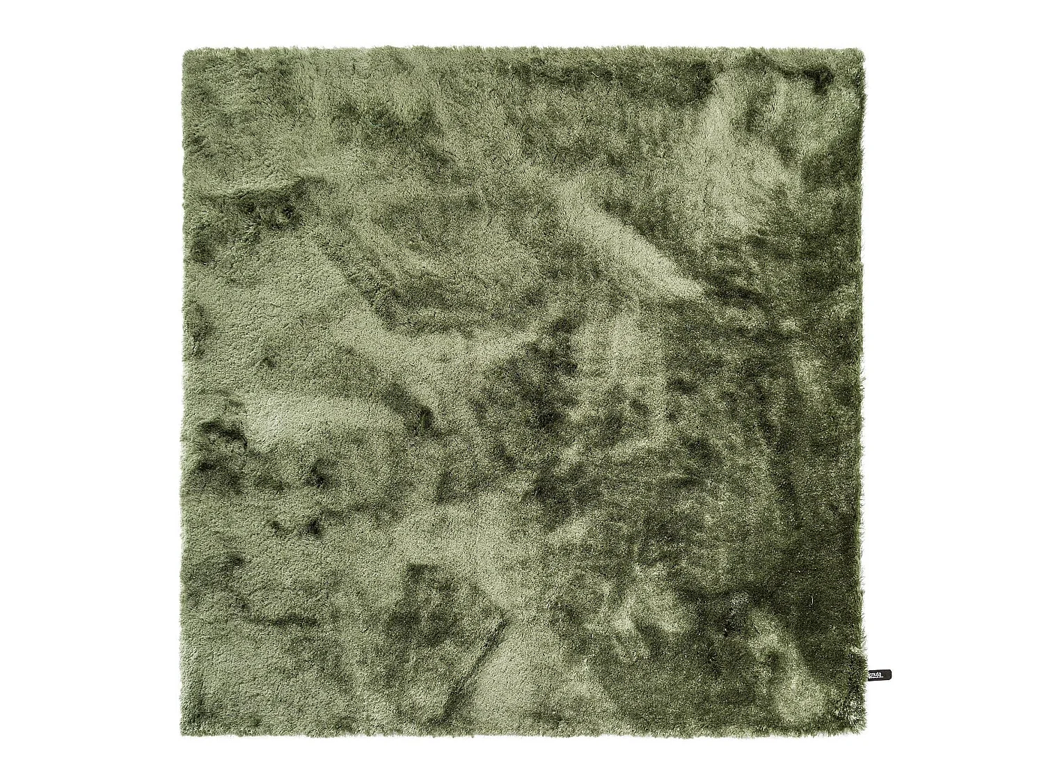 Tapis à poils longs Whisper Vert 200x200 cm