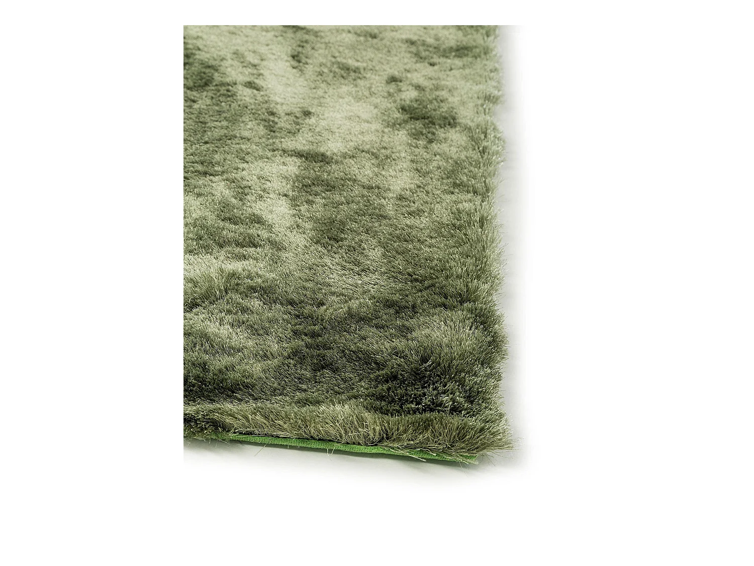 Tapis à poils longs Whisper Vert 200x200 cm