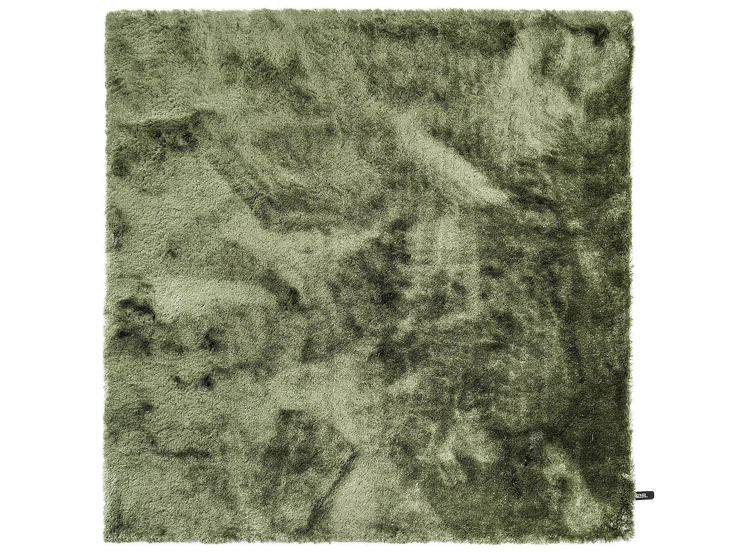 Tapis à poils longs Whisper Vert 200x200 cm