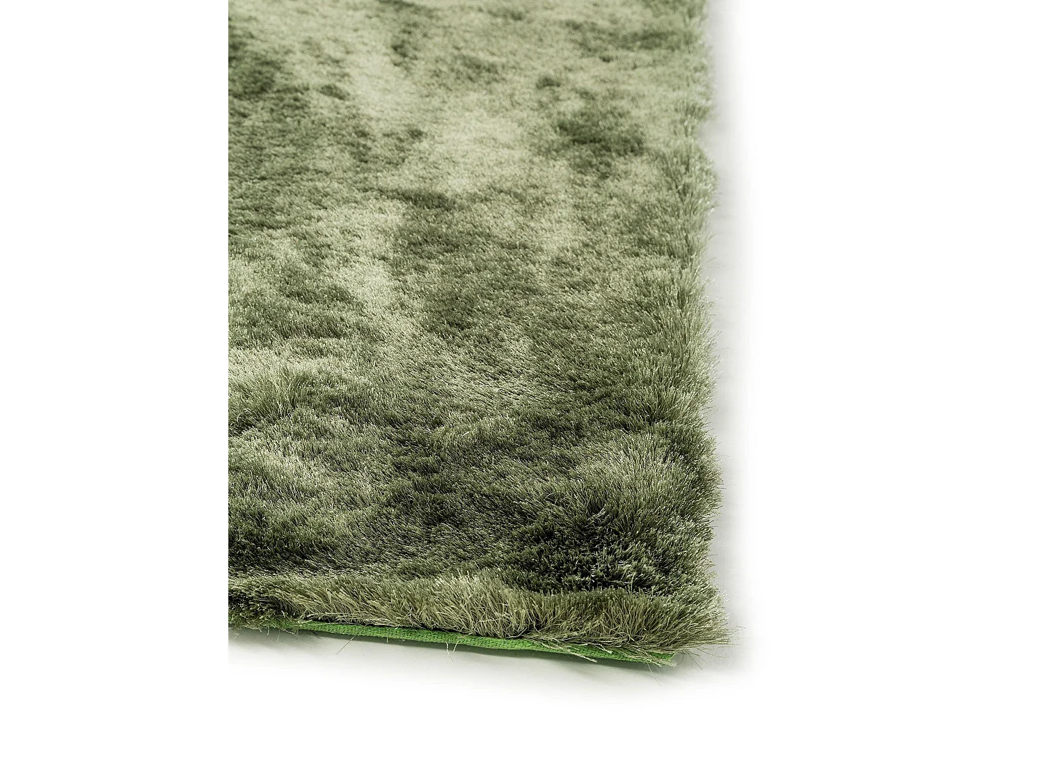 Tapis à poils longs Whisper Vert 200x200 cm