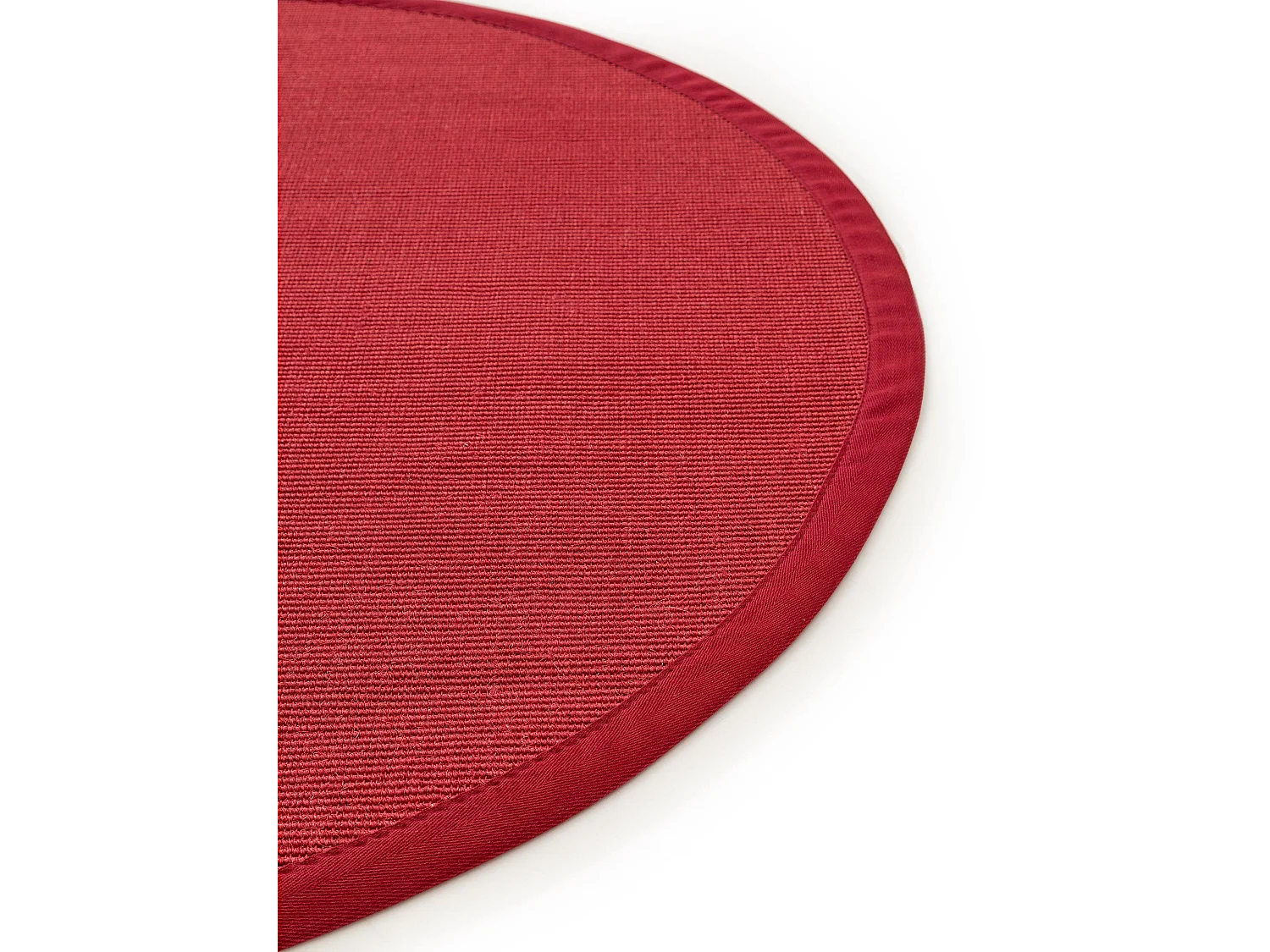 Tapis sisal Sana Rouge ø 150 cm rond