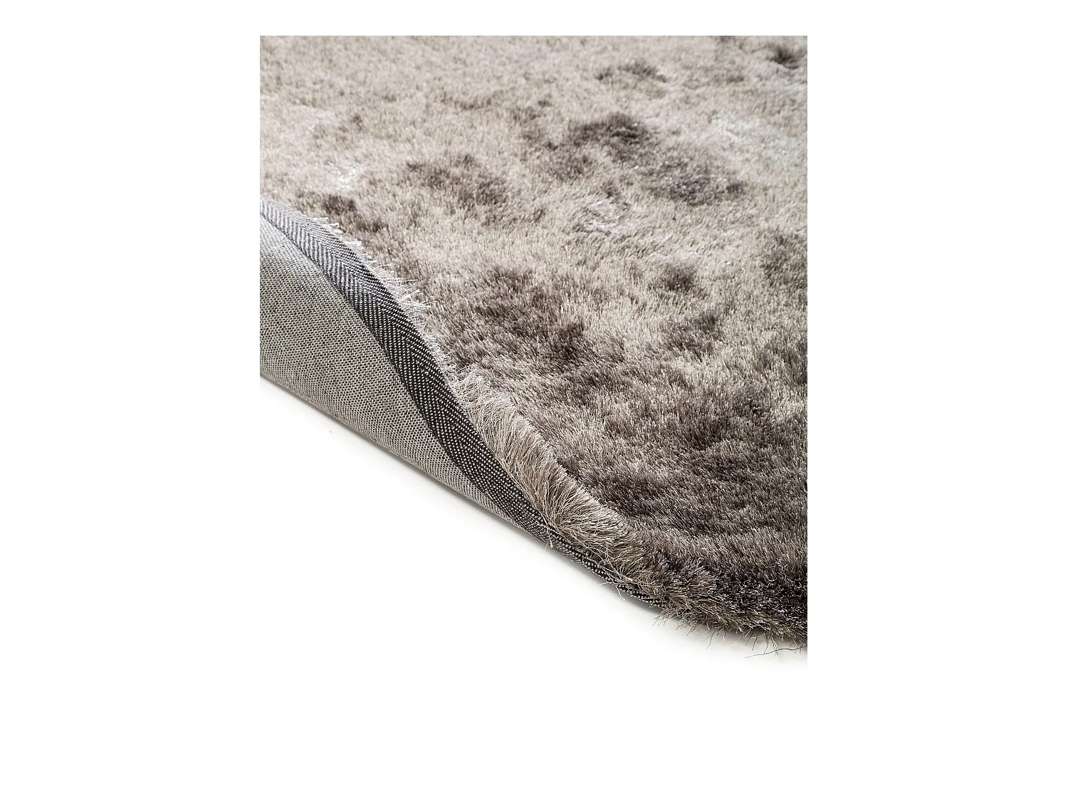 Tapis à poils longs Whisper Gris ø 160 cm rond