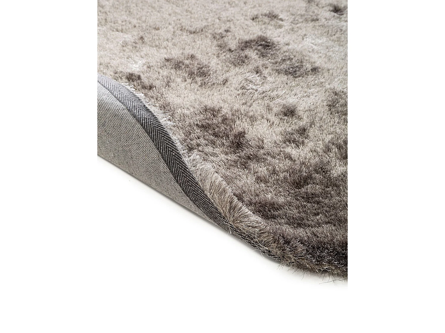 Tapis à poils longs Whisper Gris ø 160 cm rond