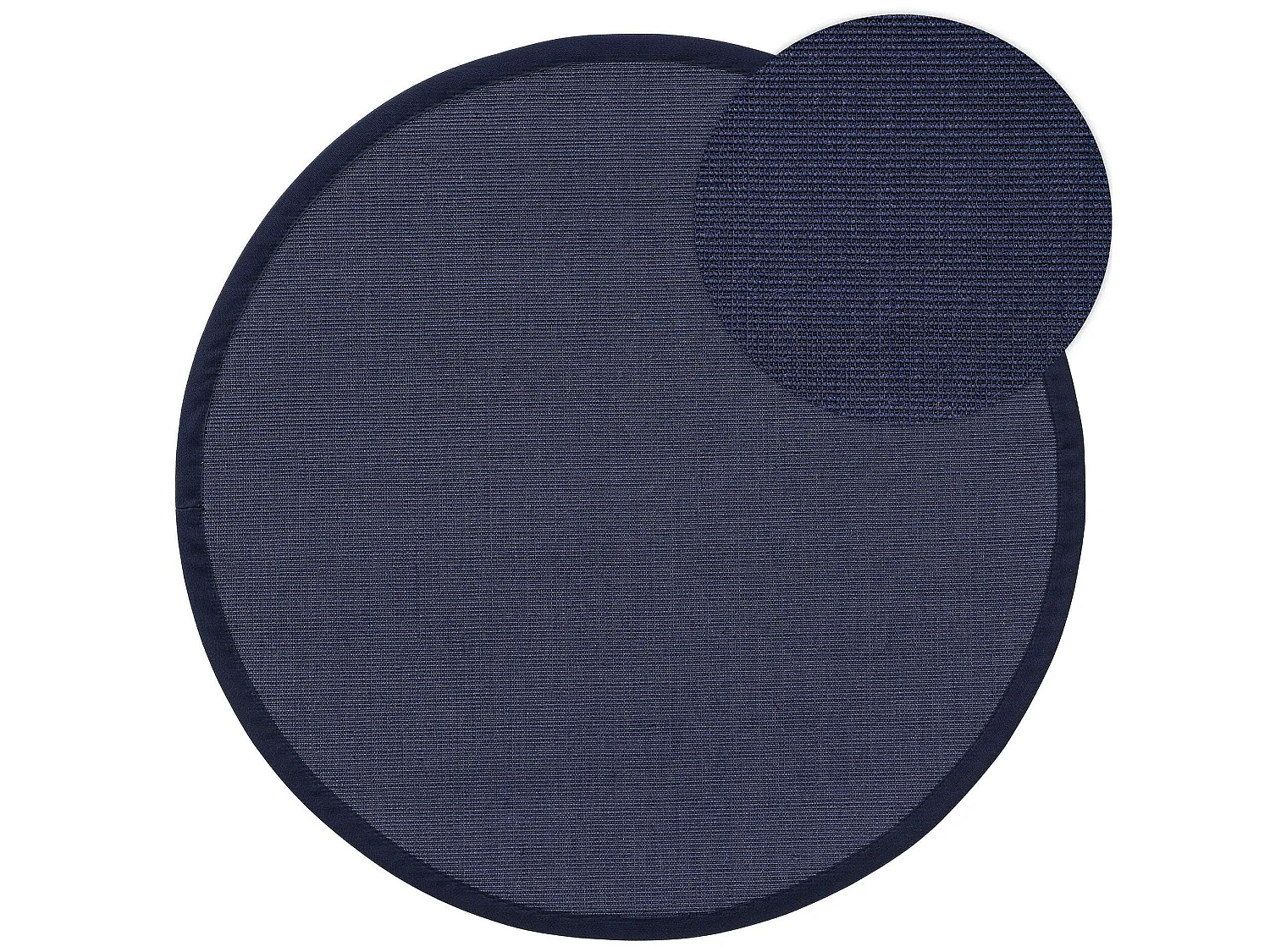 Tapis sisal Sana Bleu ø 250 cm rond
