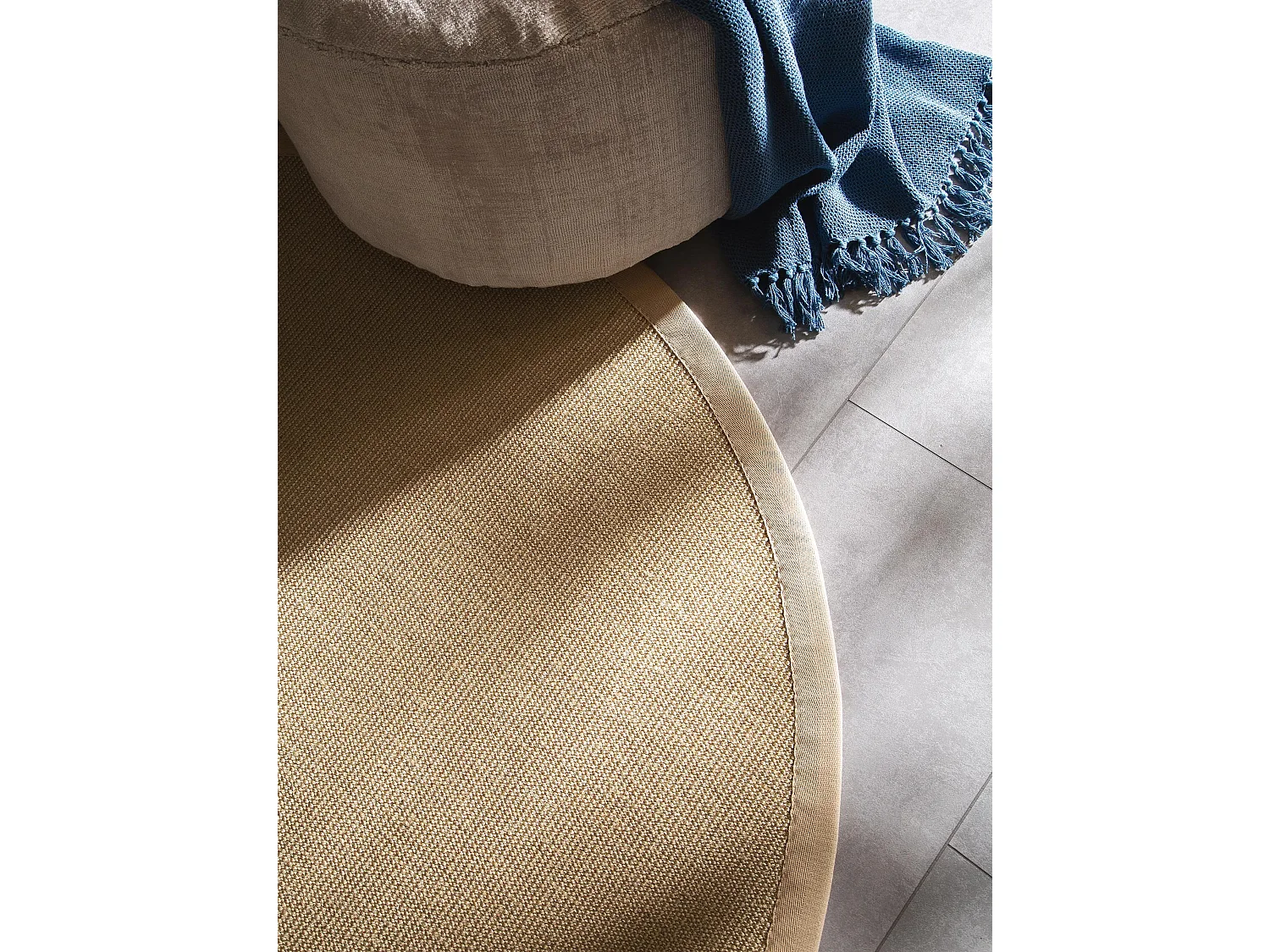 Tapis sisal Sana Crème ø 200 cm rond