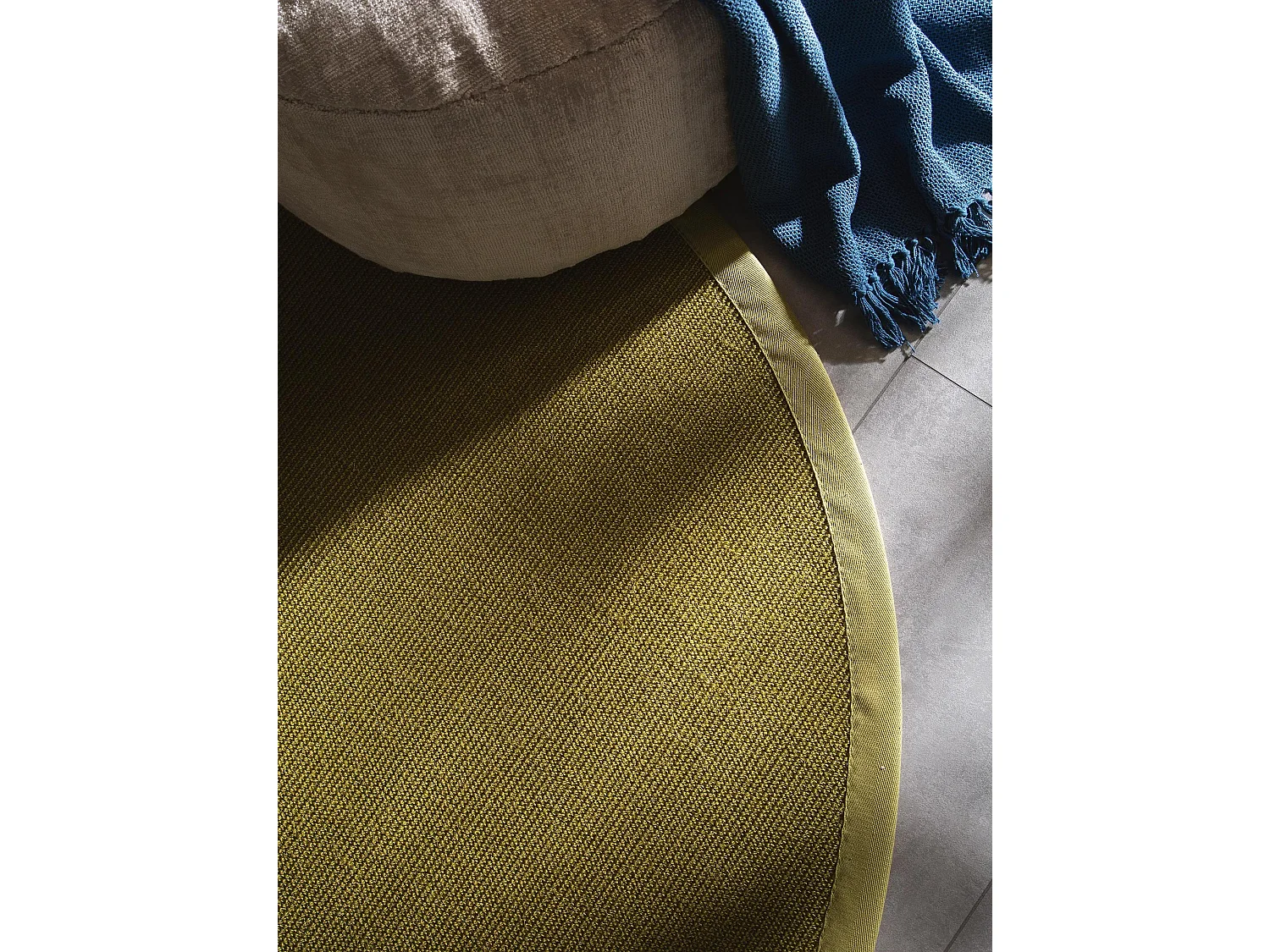 Tapis sisal Sana Vert ø 150 cm rond