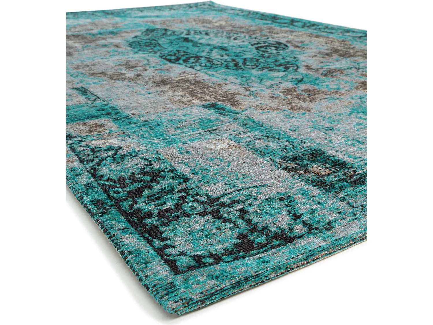 Tapis tissé à plat Tosca Turquoise 230x340 cm