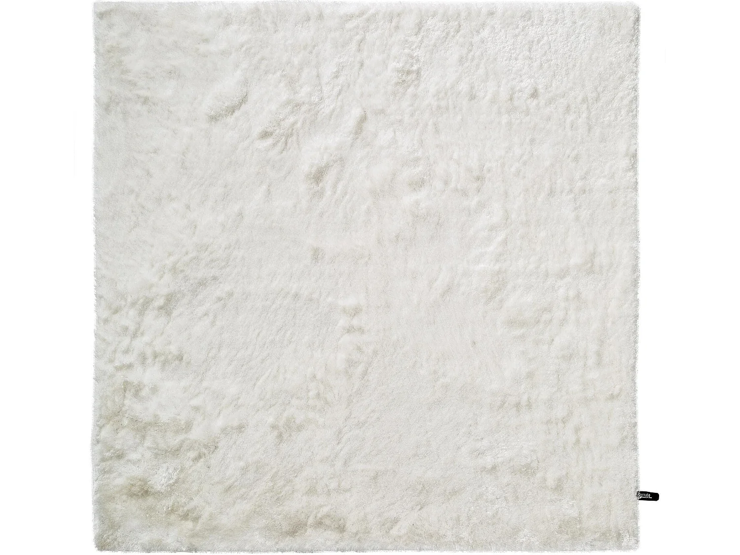 Tapis à poils longs Whisper Blanc 150x150 cm