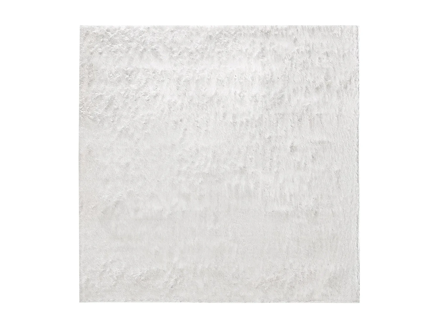 Tapis à poils longs Whisper Blanc 150x150 cm