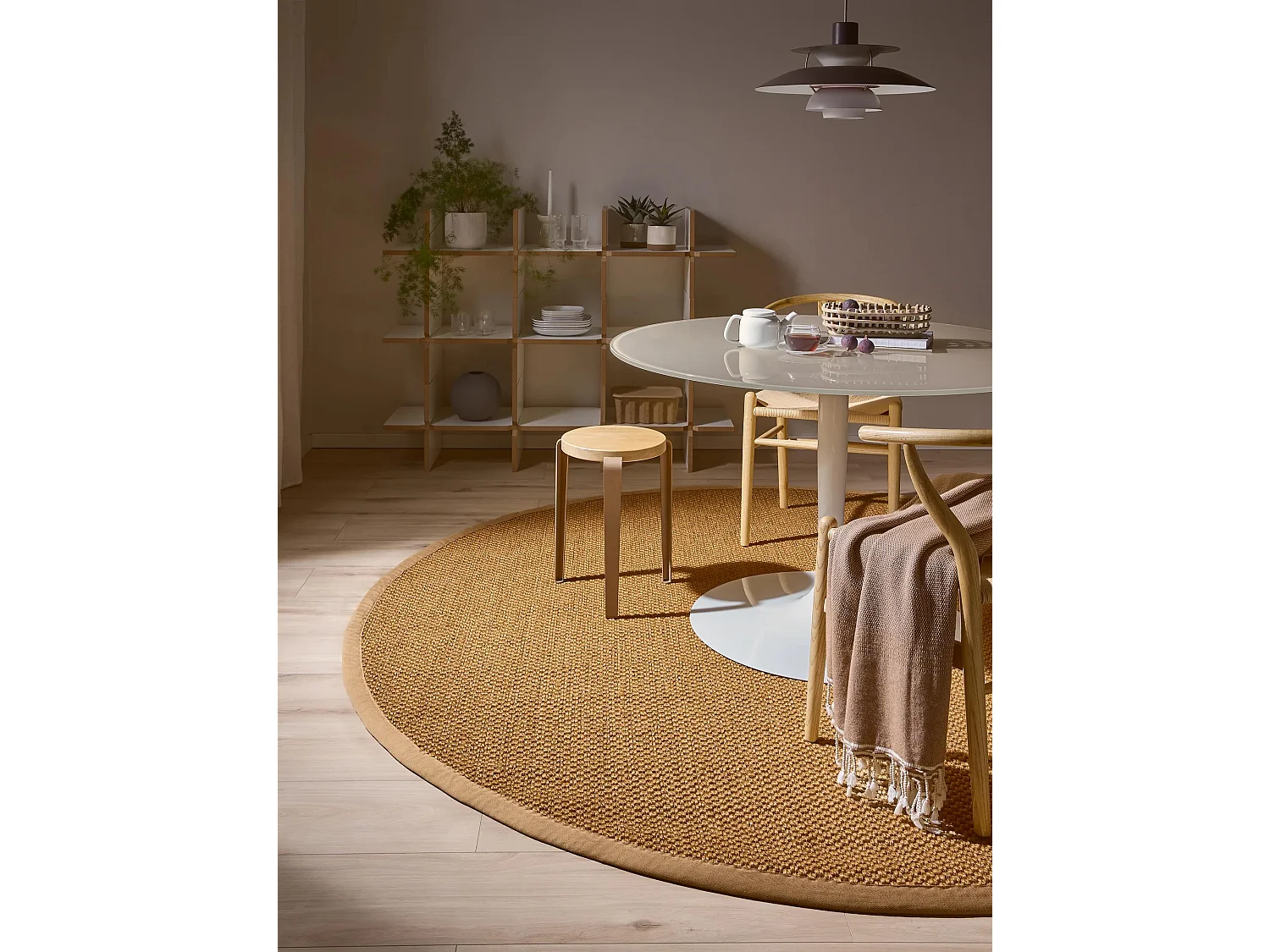 Tapis sisal Greta Beige ø 150 cm rond