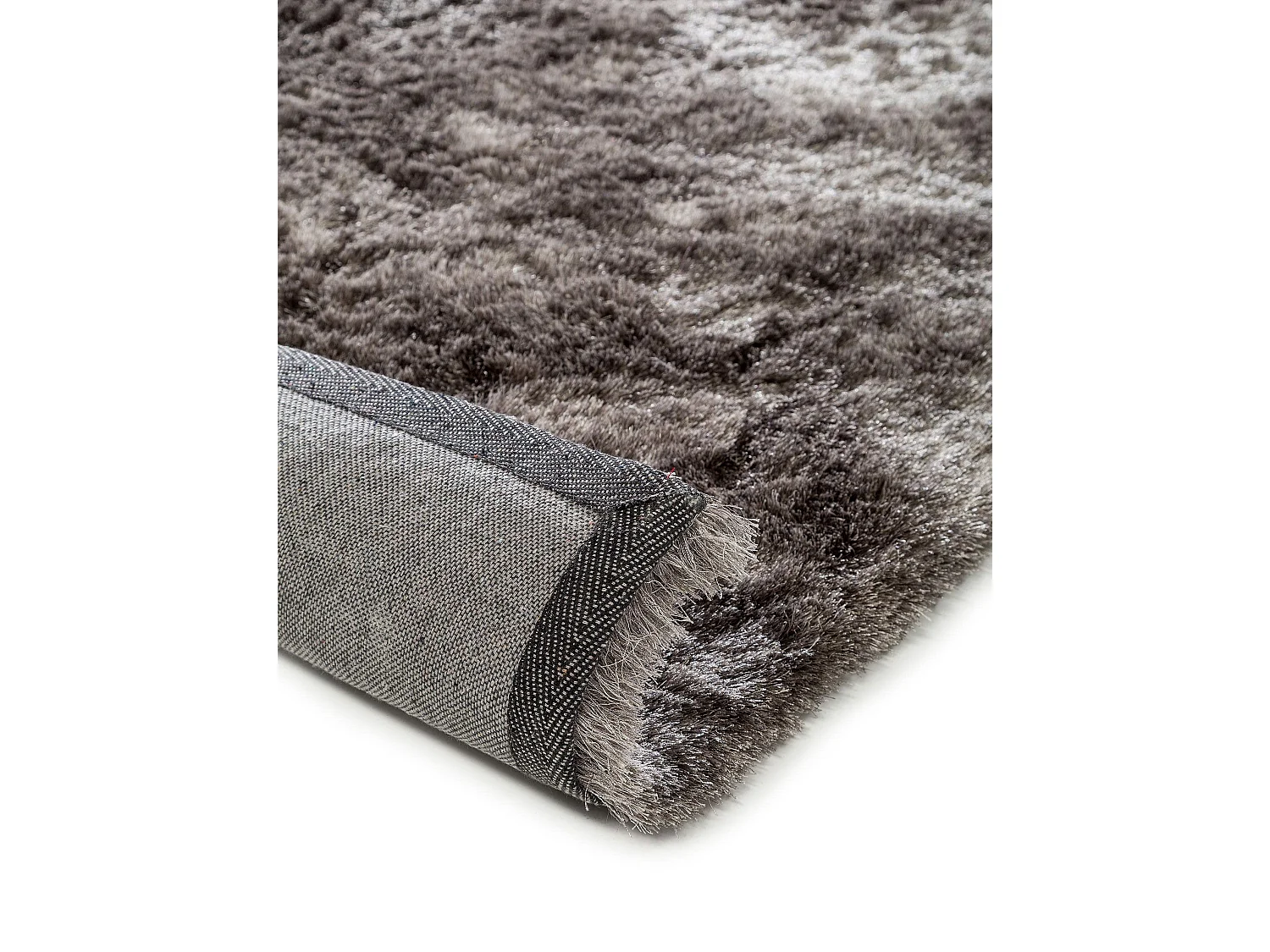 Tapis à poils longs Whisper Gris 60x60 cm