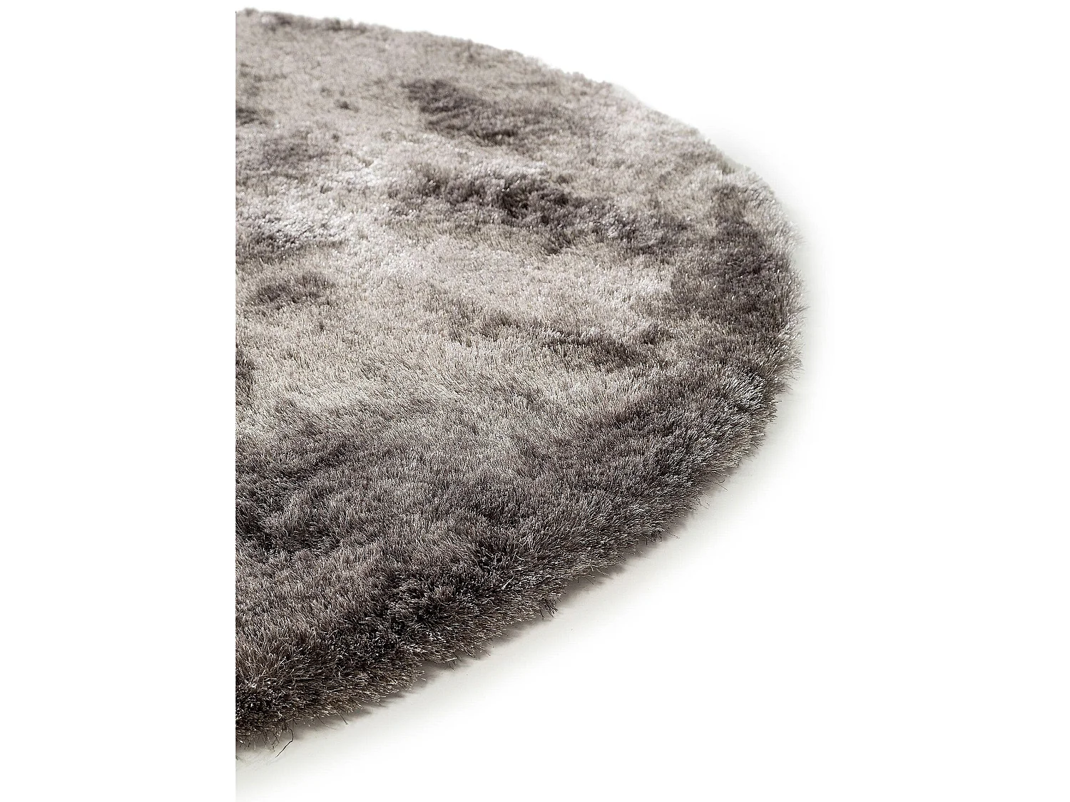 Tapis à poils longs Whisper Gris ø 200 cm rond