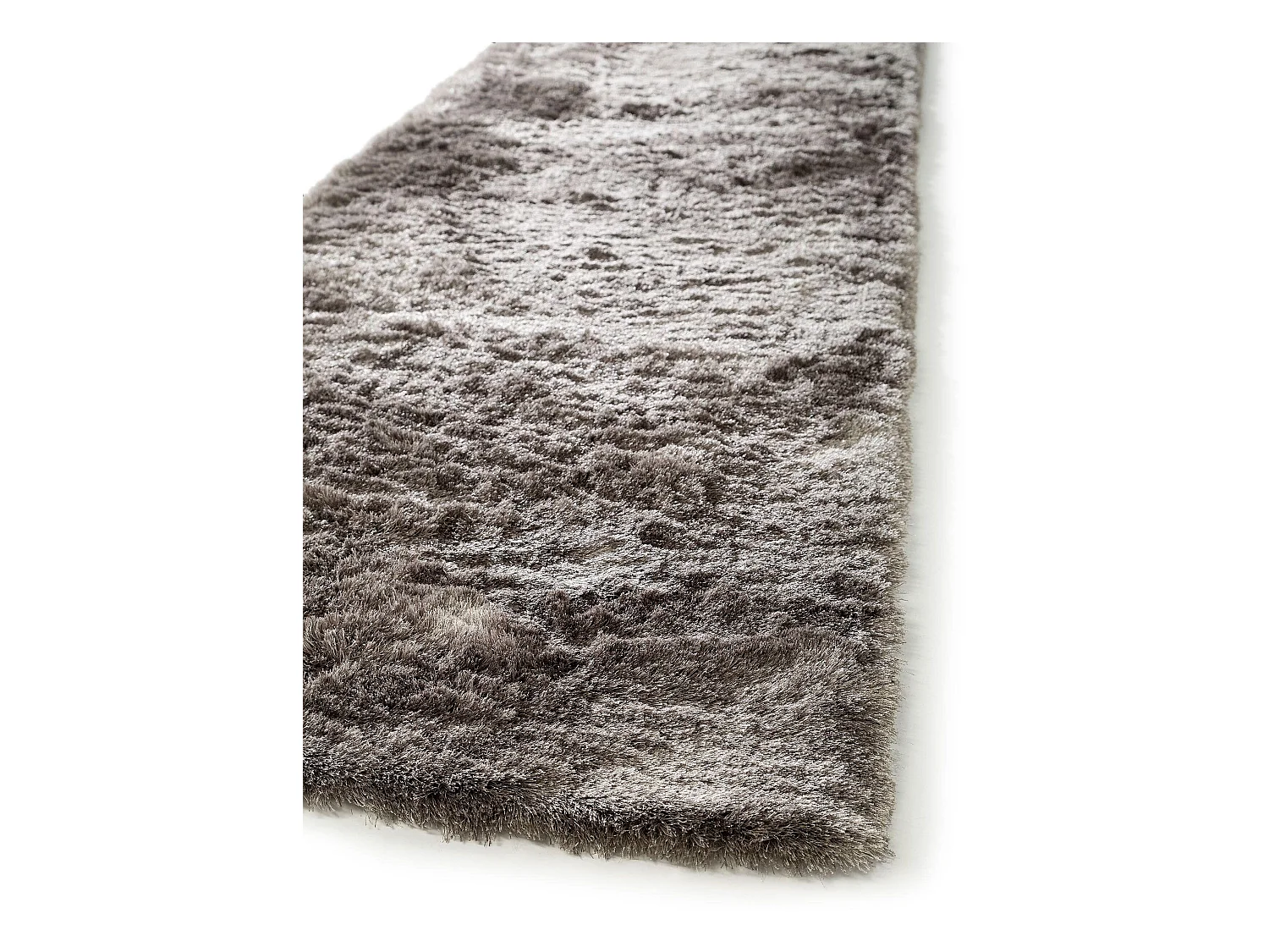 Tapis à poils longs Whisper Gris 80x300 cm