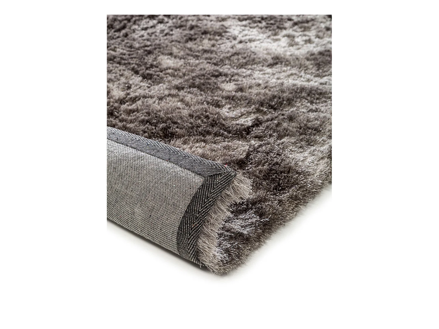 Tapis à poils longs Whisper Gris 80x300 cm