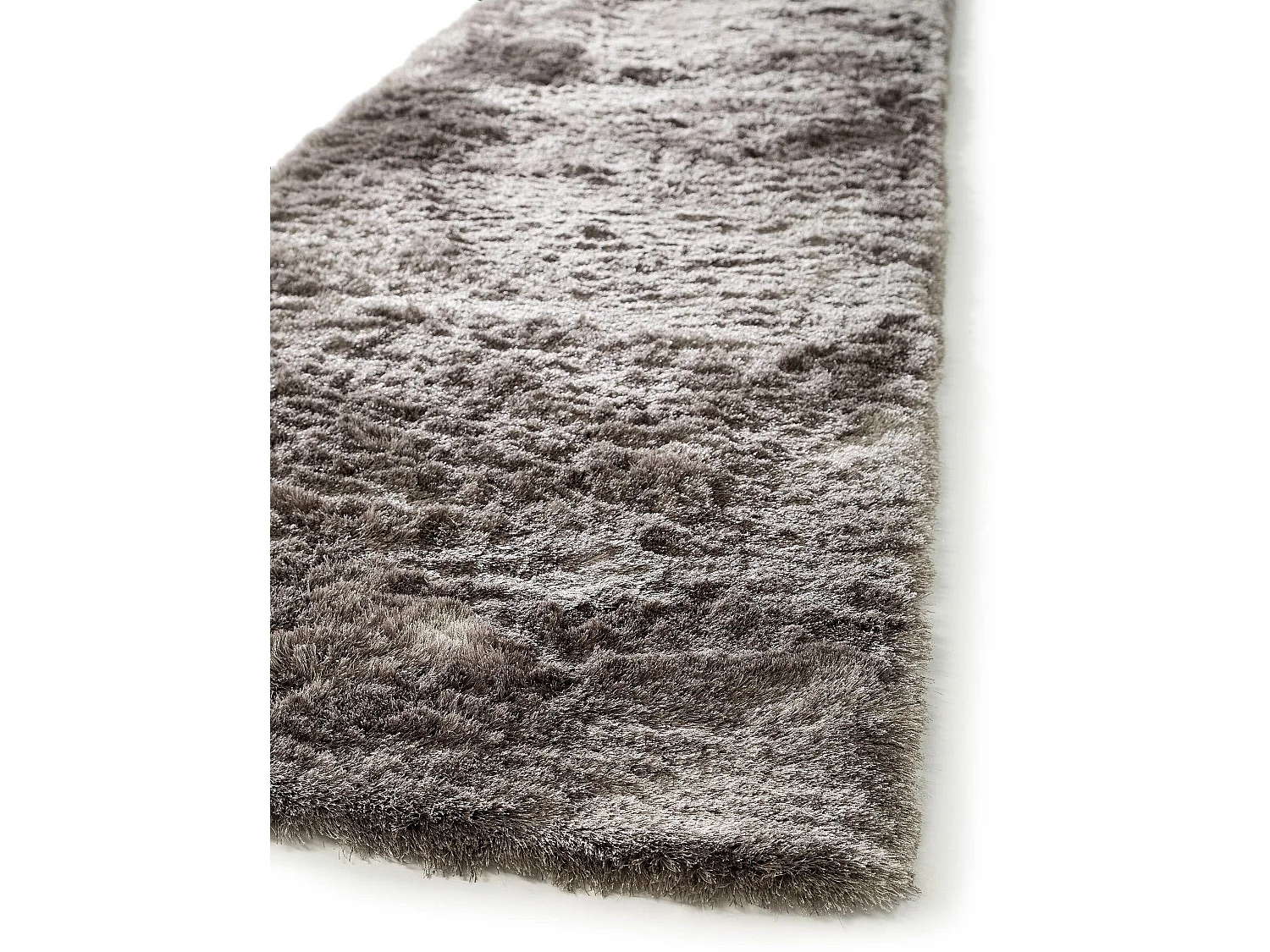 Tapis à poils longs Whisper Gris 80x300 cm