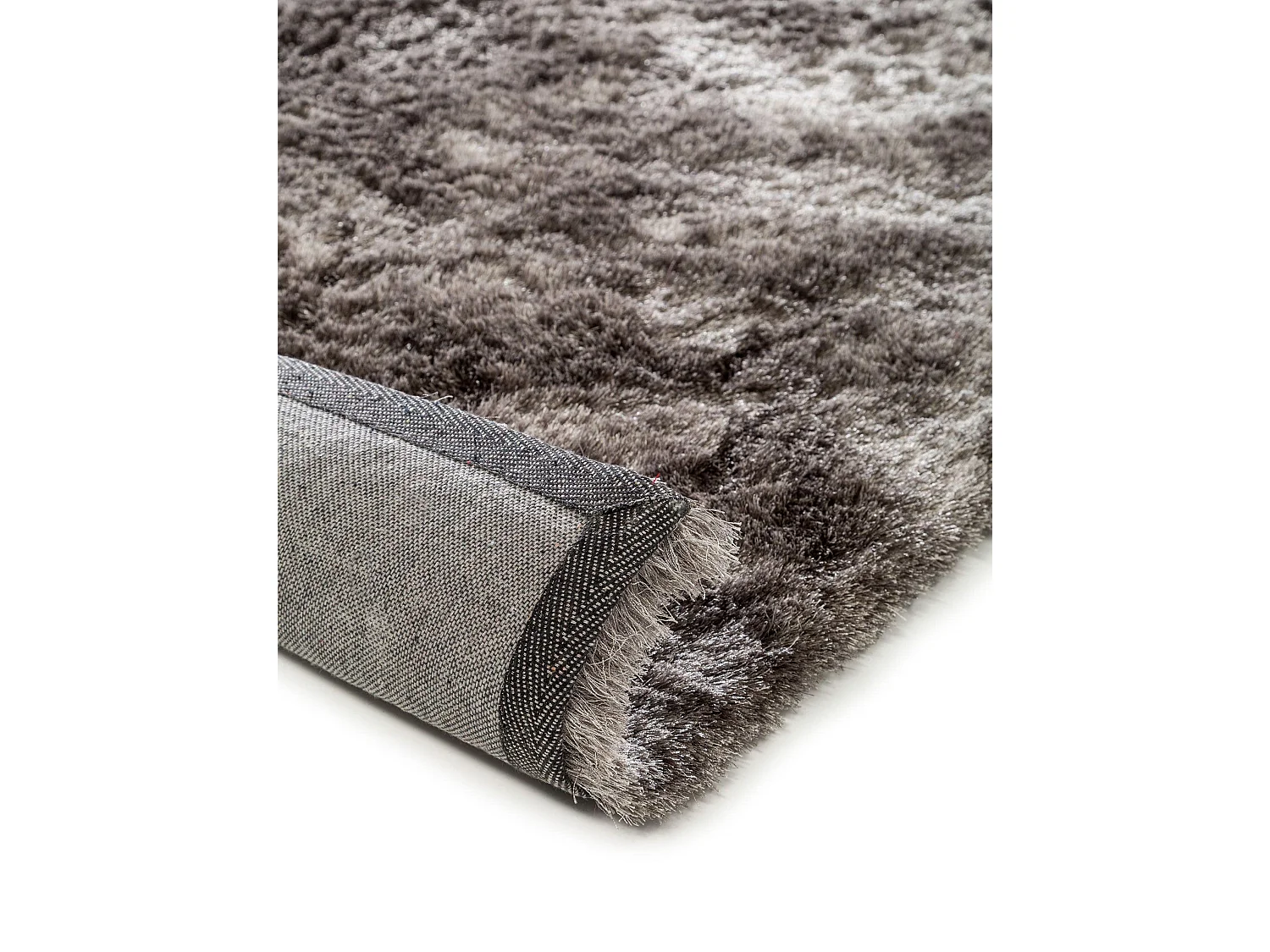 Tapis à poils longs Whisper Gris 80x300 cm