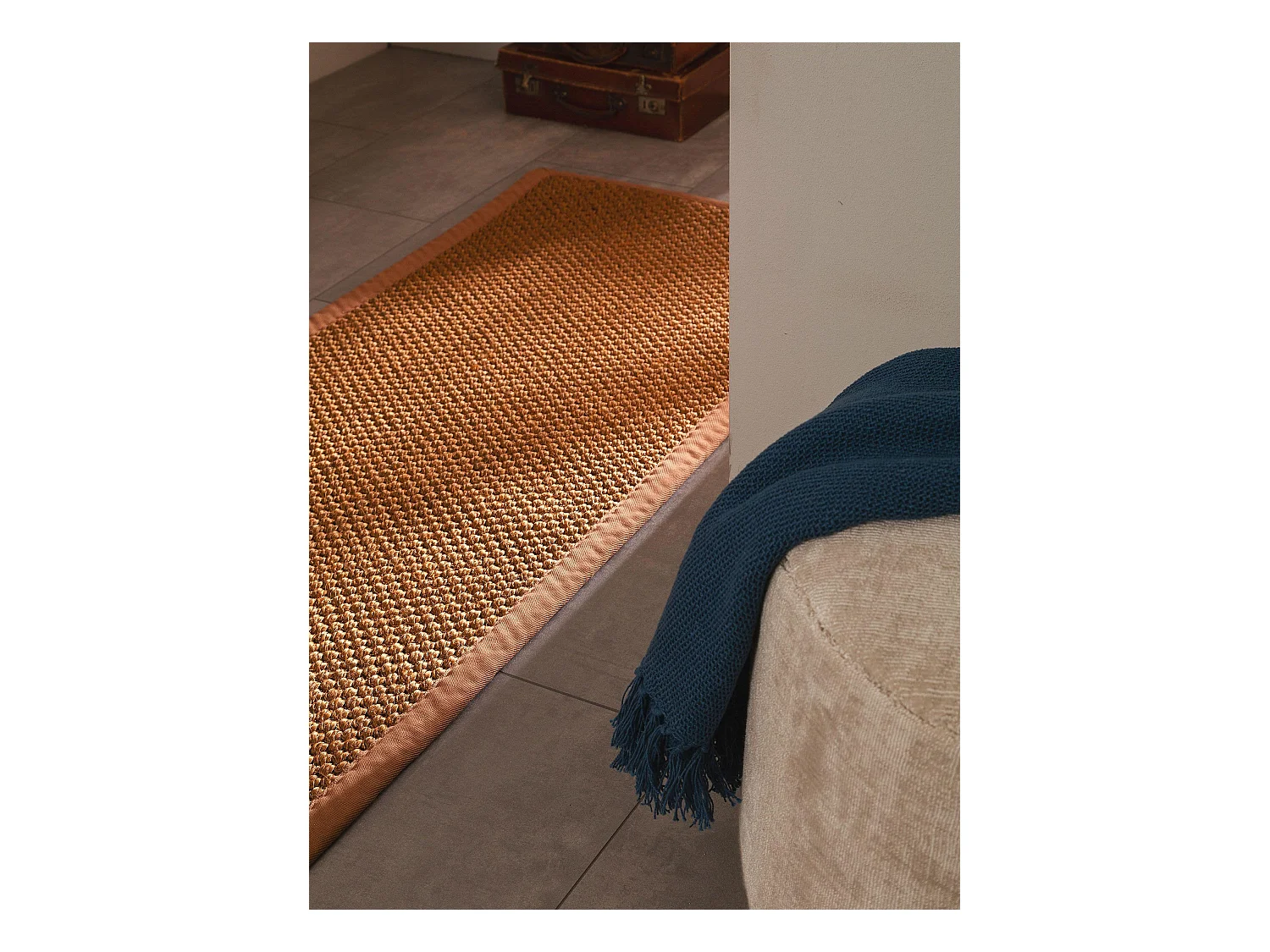Tapis sisal Greta Marron clair 70x300 cm