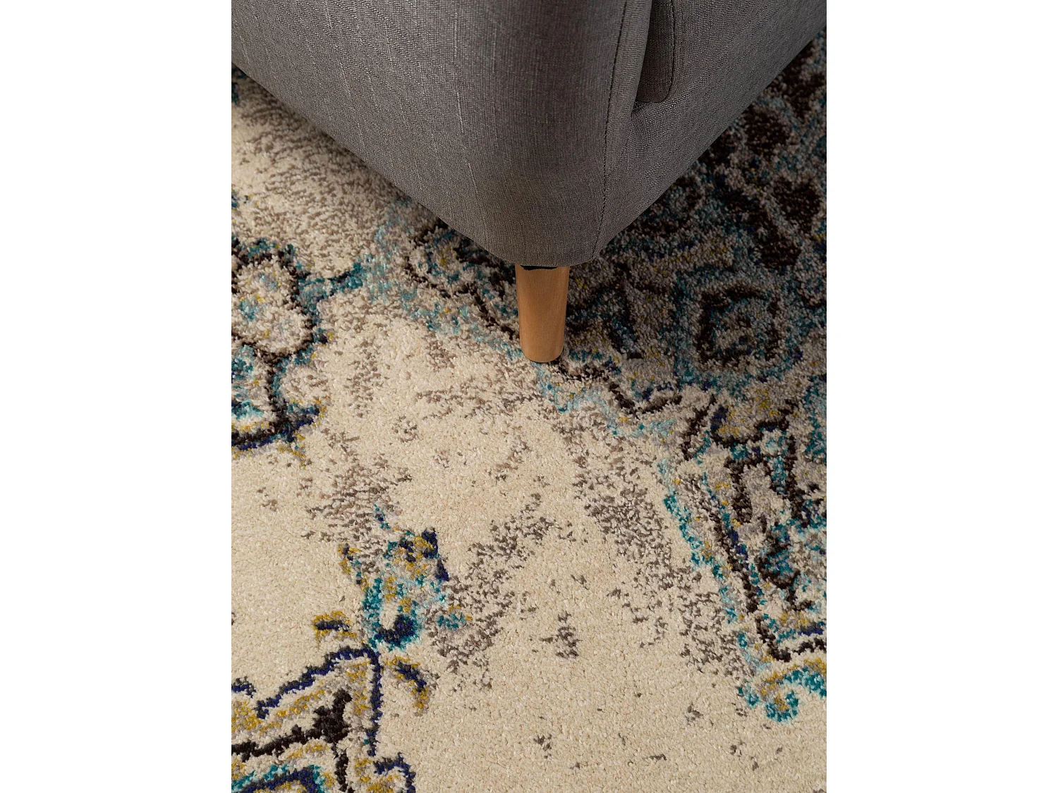 Tapis Casa Beige/Turquoise 120x170 cm