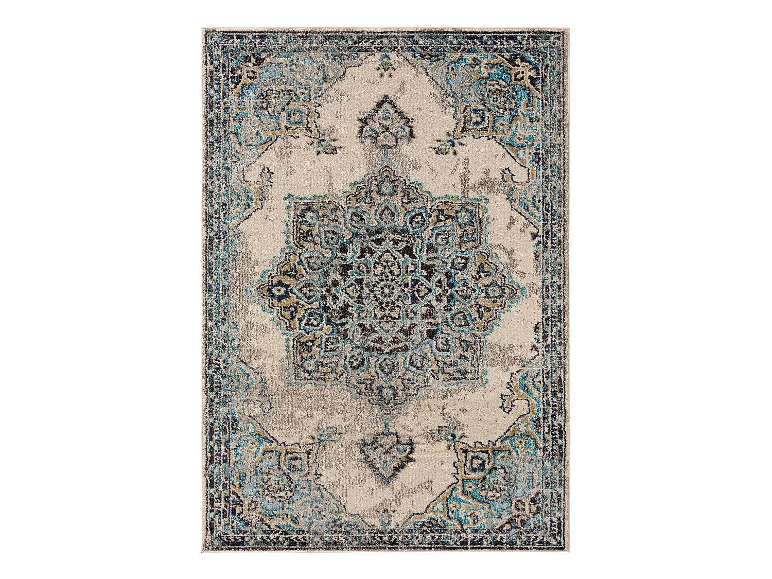 Tapis Casa Beige/Turquoise 120x170 cm