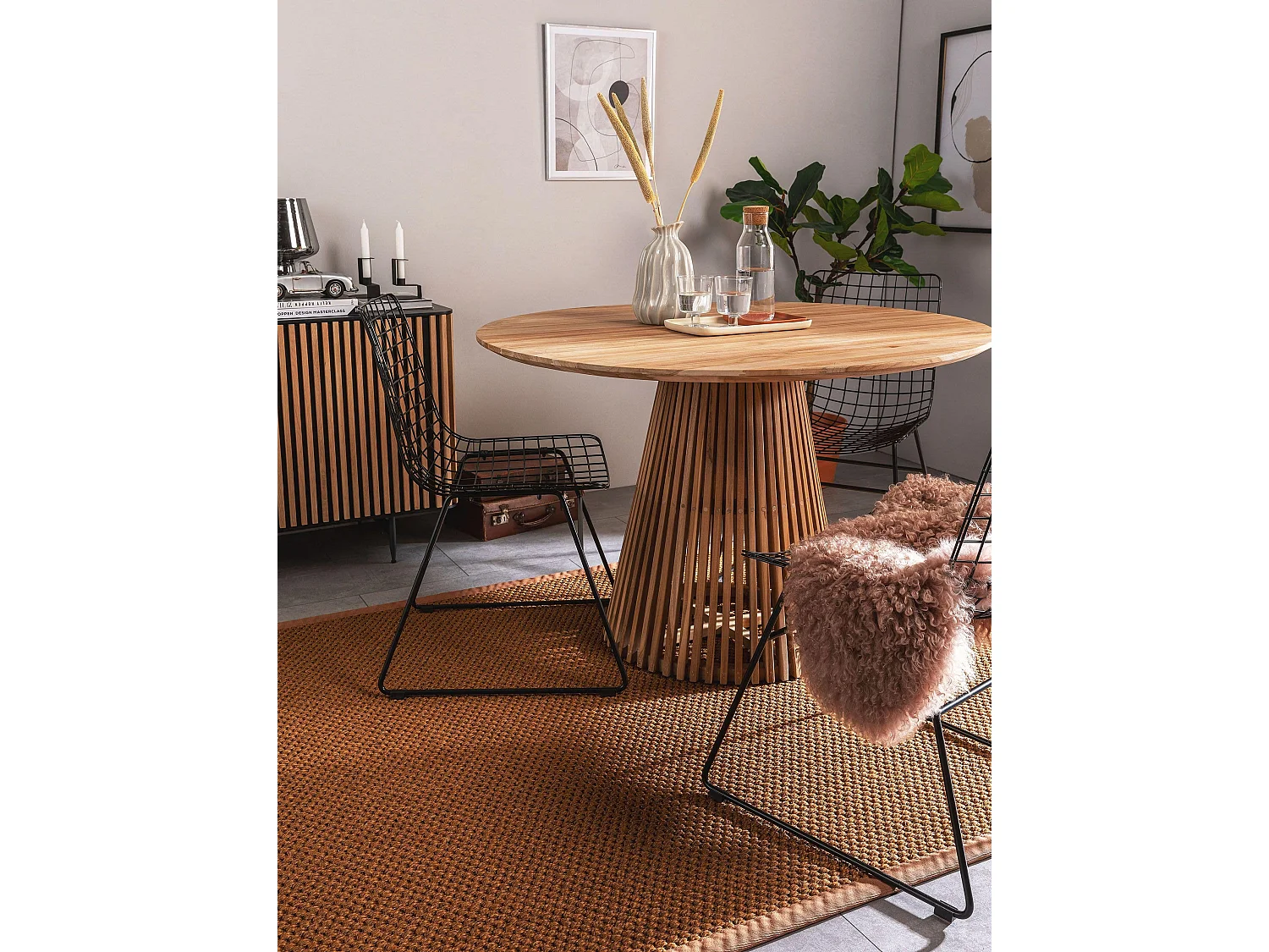 Tapis sisal Greta Marron clair 160x230 cm