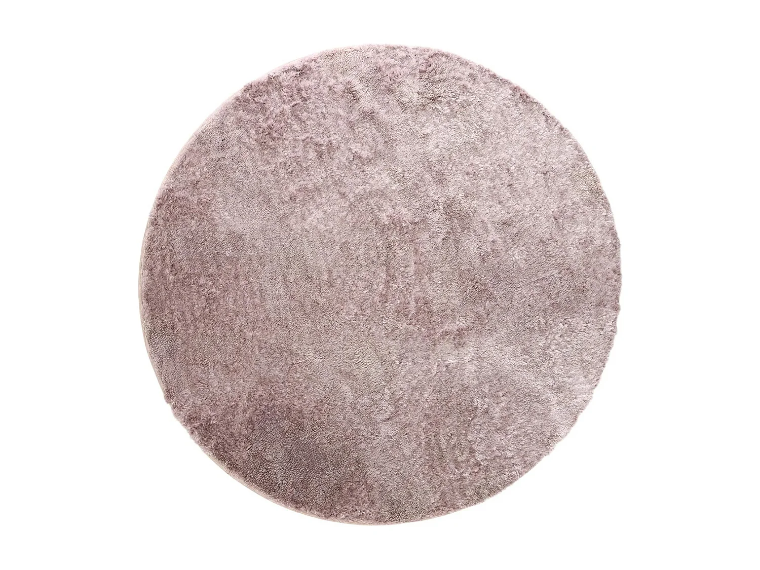 Tapis à poils longs Whisper Rose ø 80 cm rond