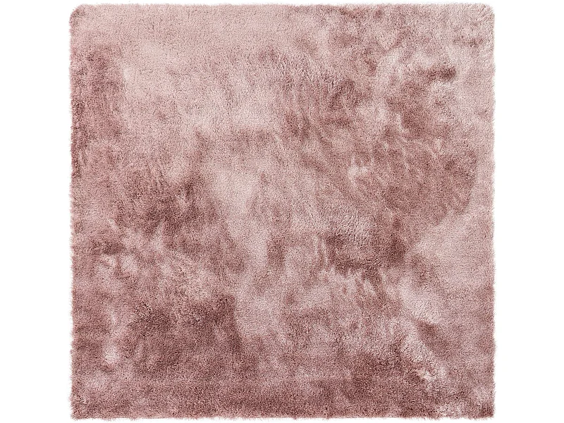Tapis à poils longs Whisper Rose 200x200 cm