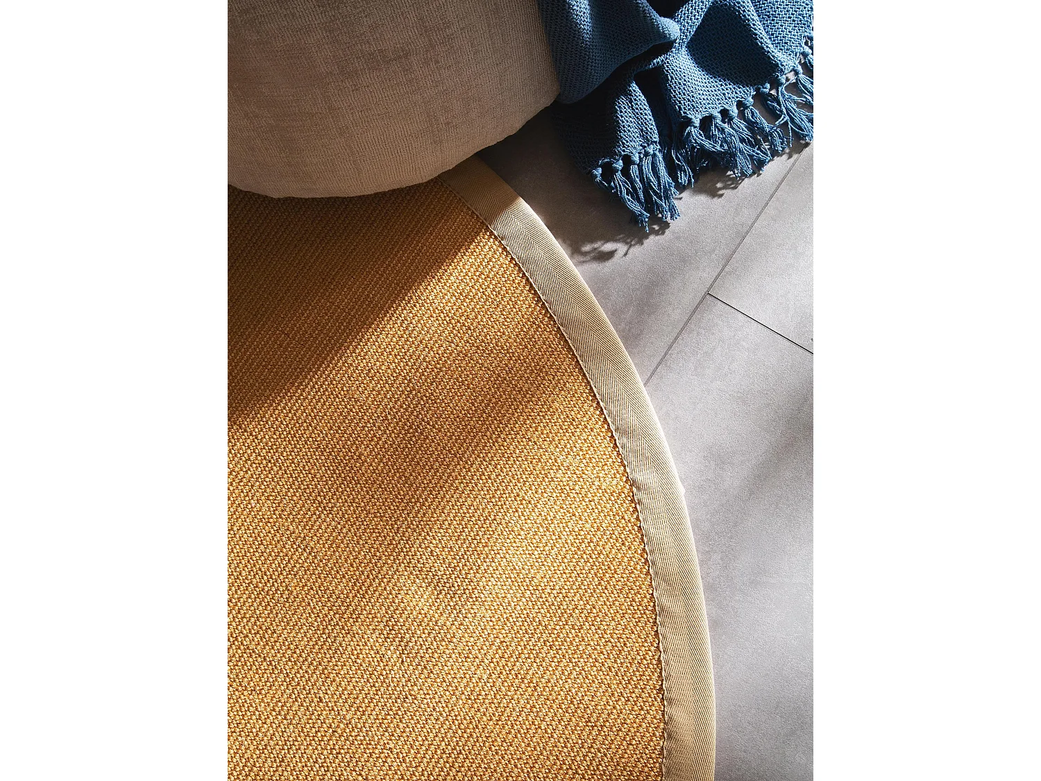 Tapis sisal Sana Beige ø 250 cm rond