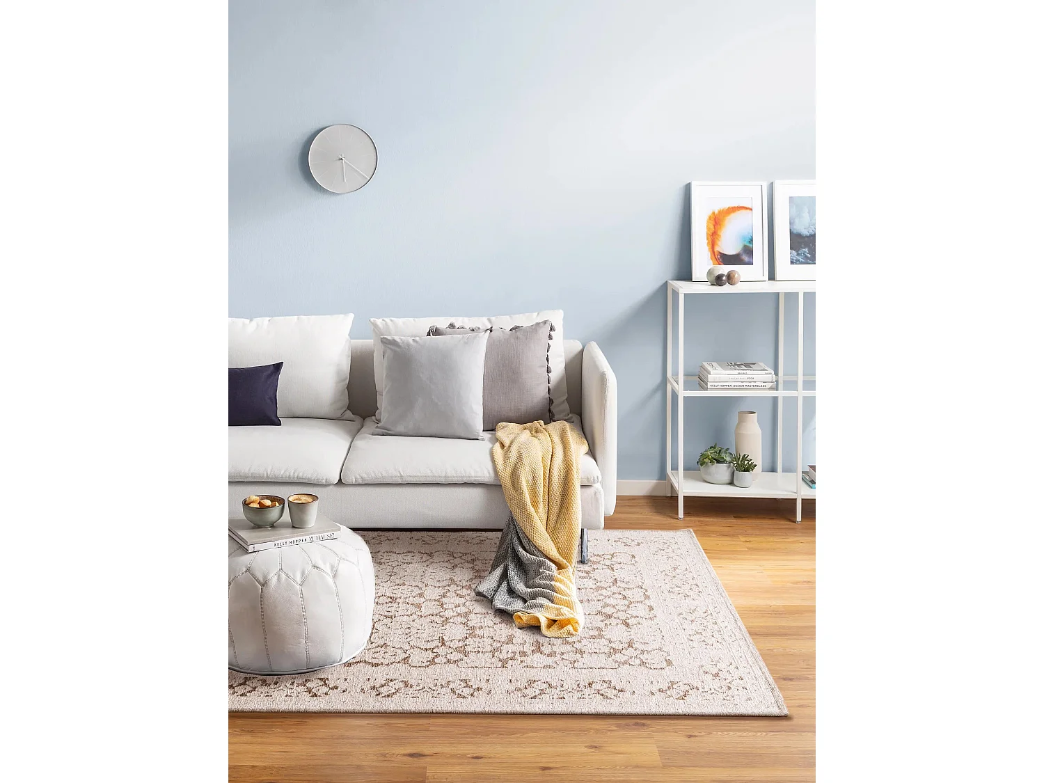 Tapis tissé à plat Tosca Gris 155x235 cm