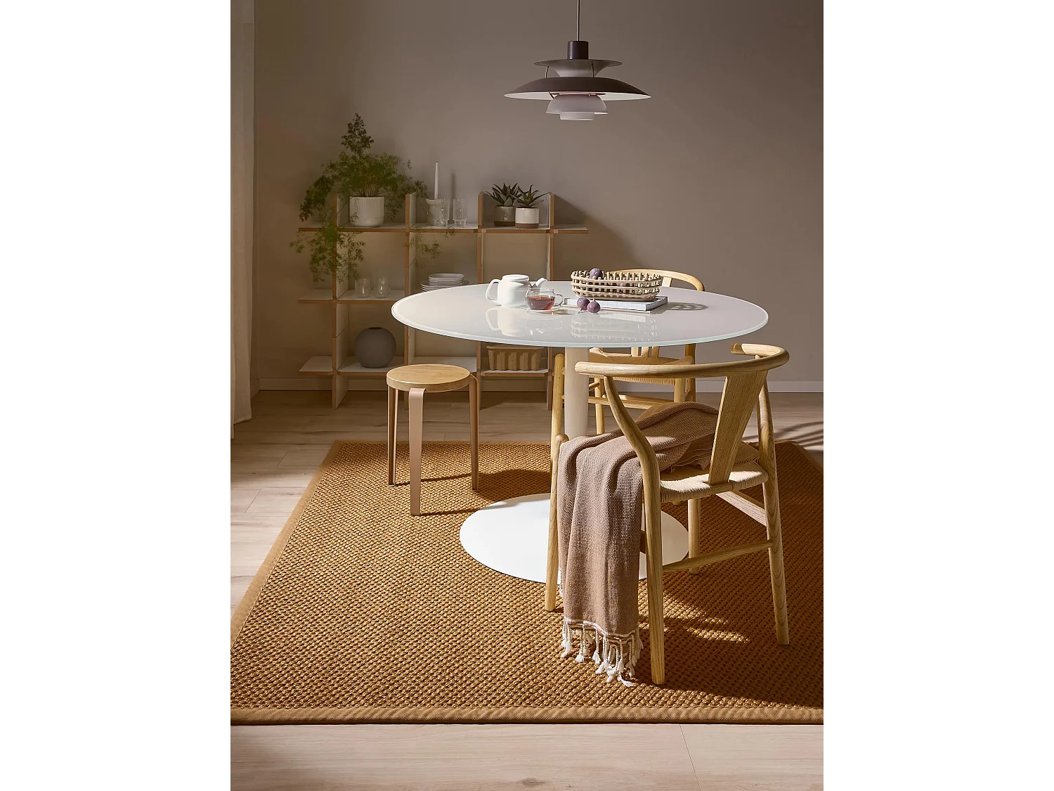 Tapis sisal Greta Beige 200x200 cm