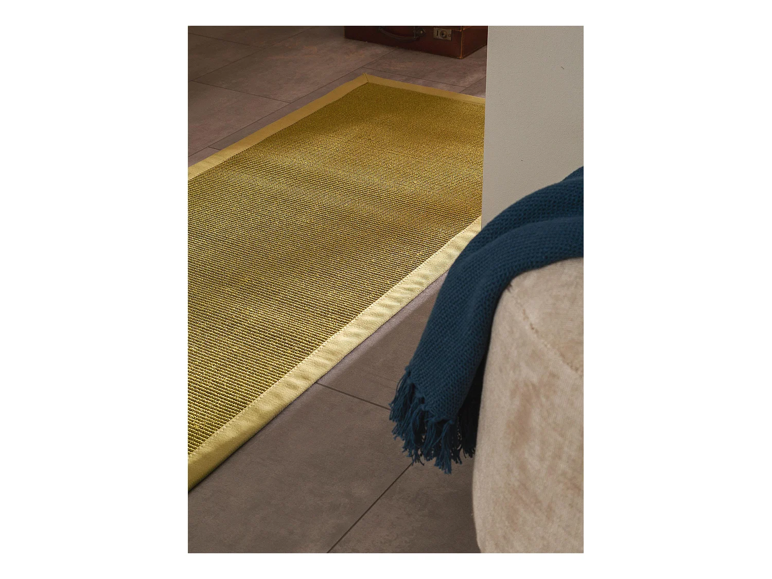 Tapis sisal Sana Vert 70x300 cm