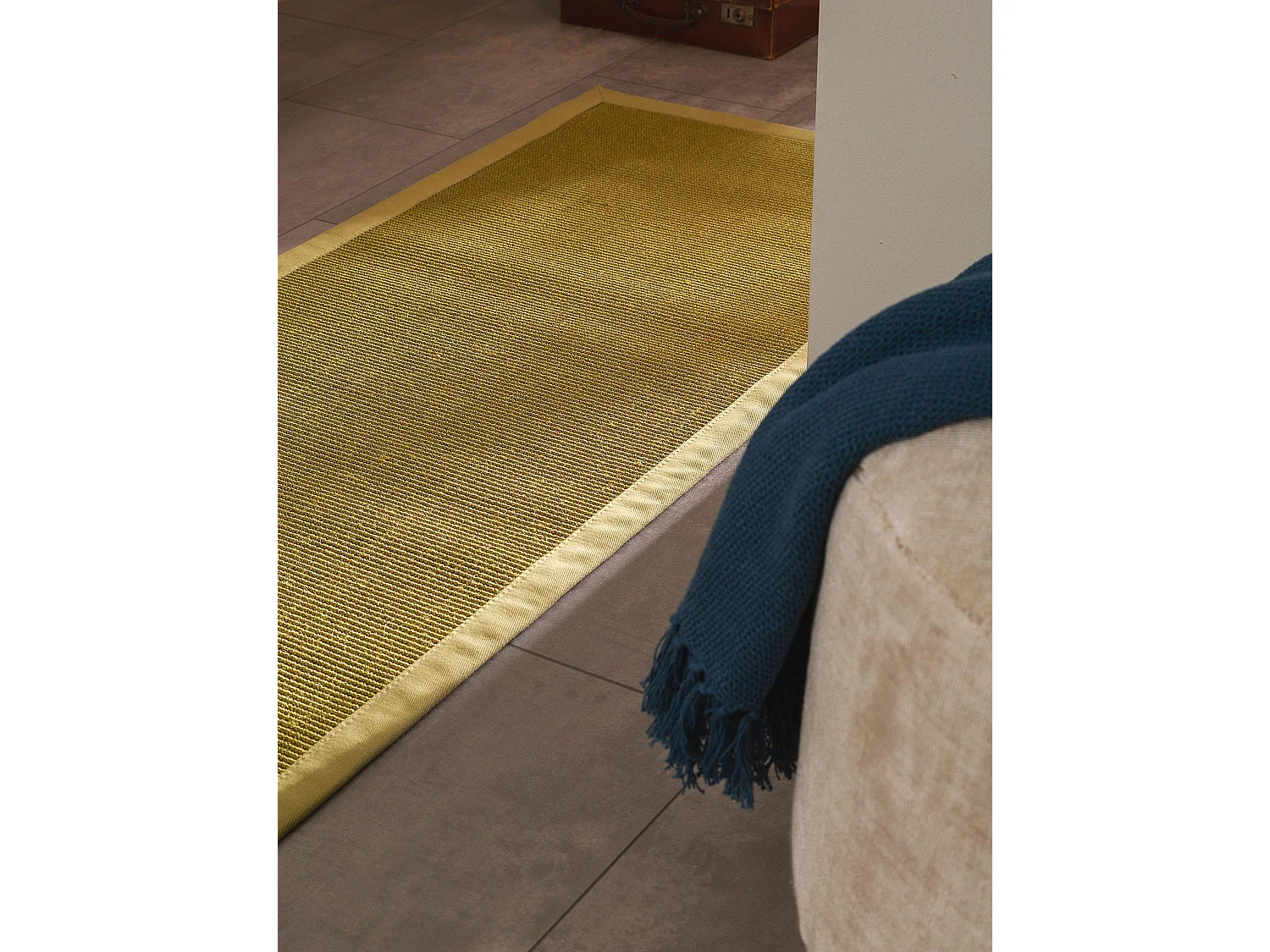 Tapis sisal Sana Vert 70x300 cm