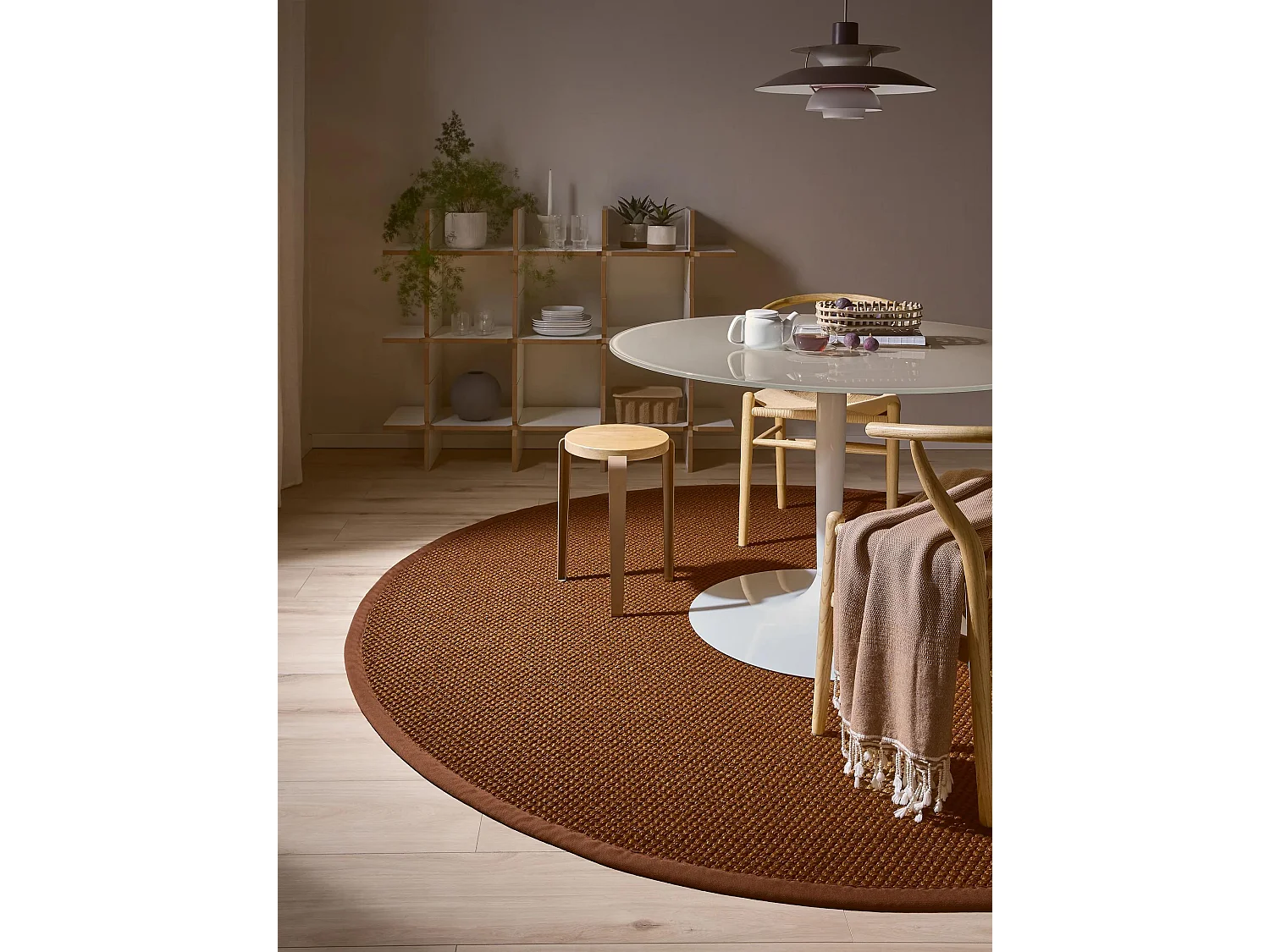 Tapis sisal Greta Marron clair ø 200 cm rond