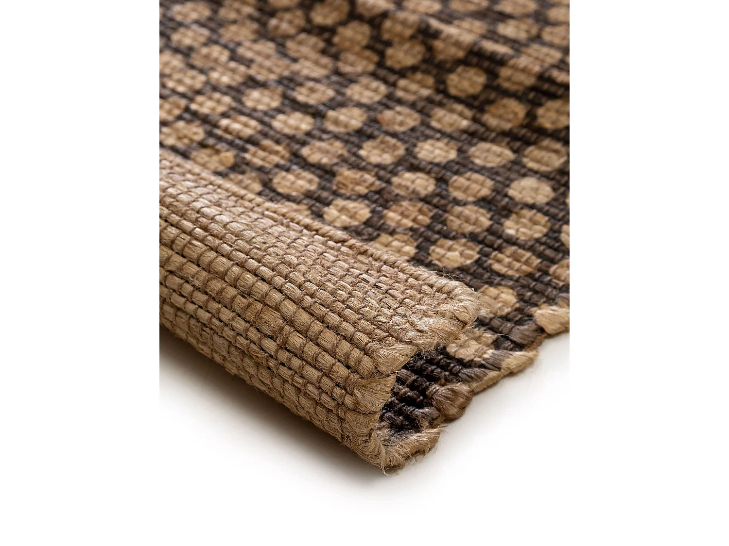 Tapis de jute Baru Beige/Marron 80x250 cm