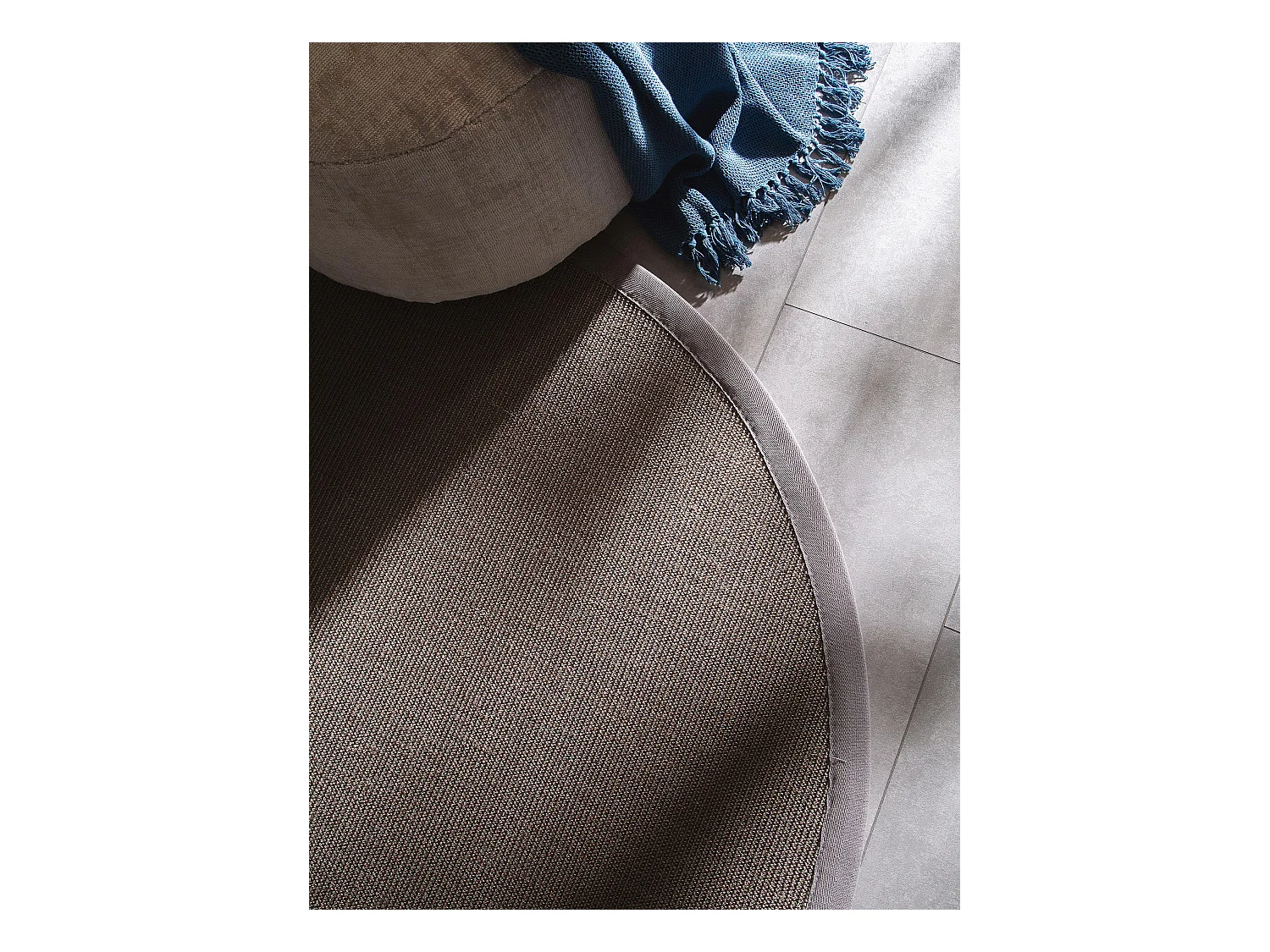 Tapis sisal Sana Gris ø 150 cm rond