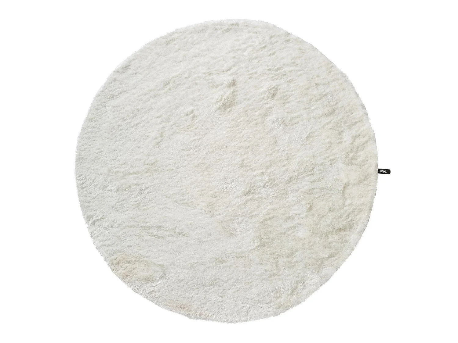 Tapis à poils longs Whisper Blanc ø 80 cm rond