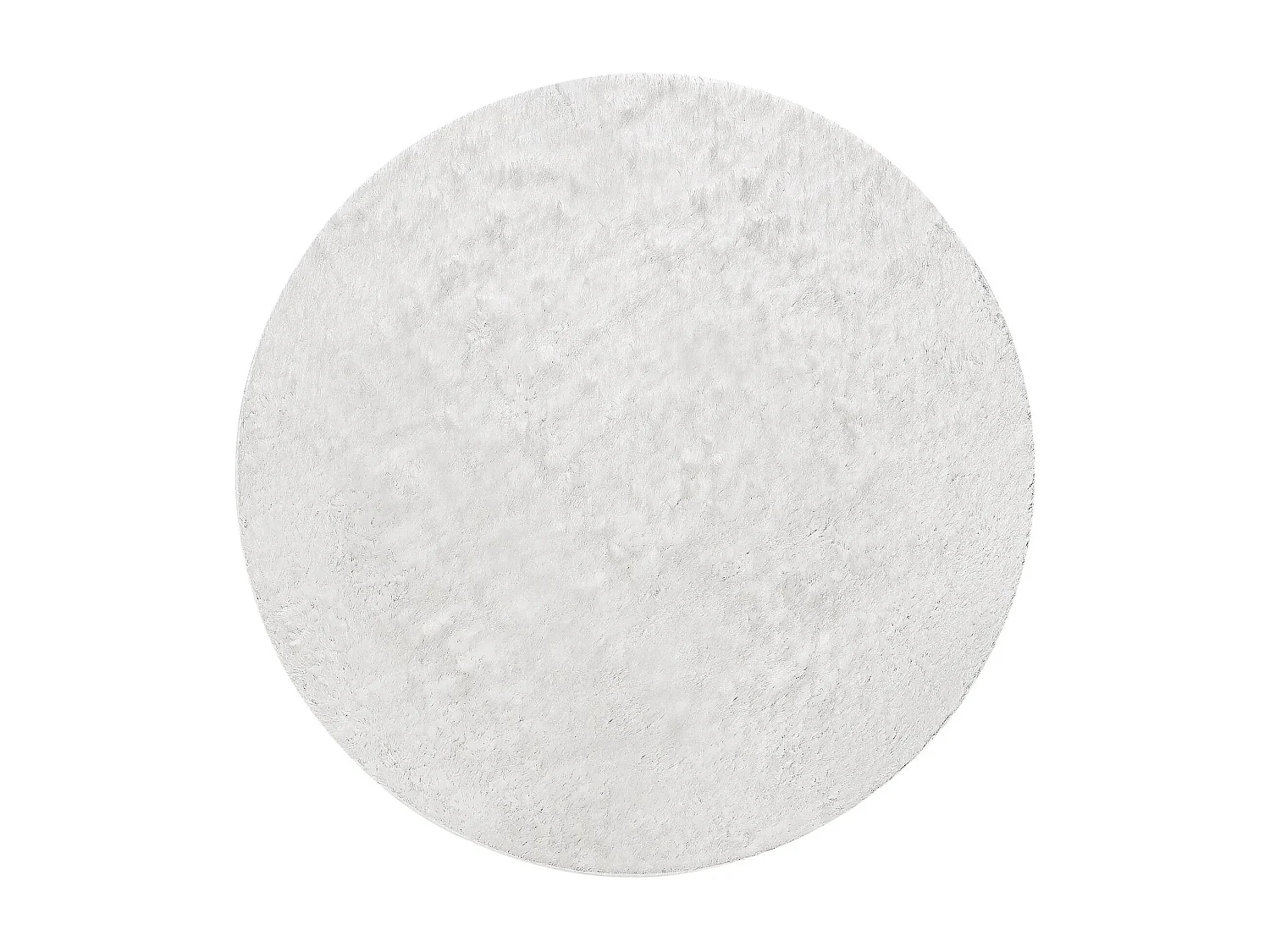 Tapis à poils longs Whisper Blanc ø 80 cm rond