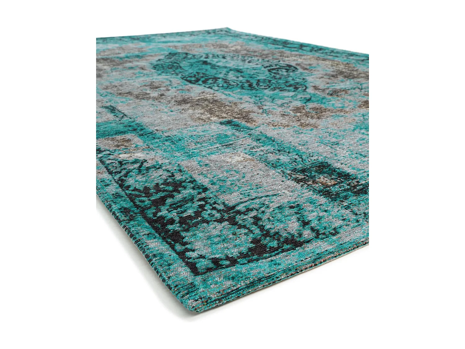 Tapis tissé à plat Tosca Turquoise 195x285 cm