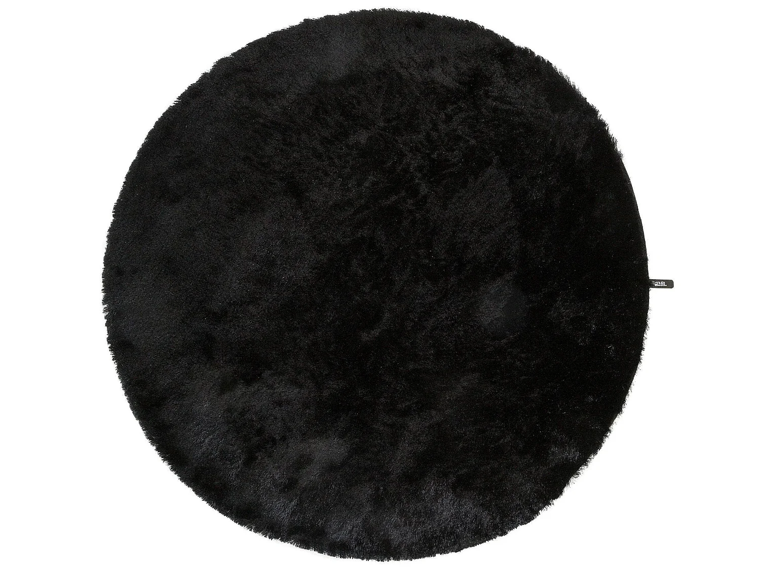 Tapis à poils longs Whisper Noir ø 80 cm rond