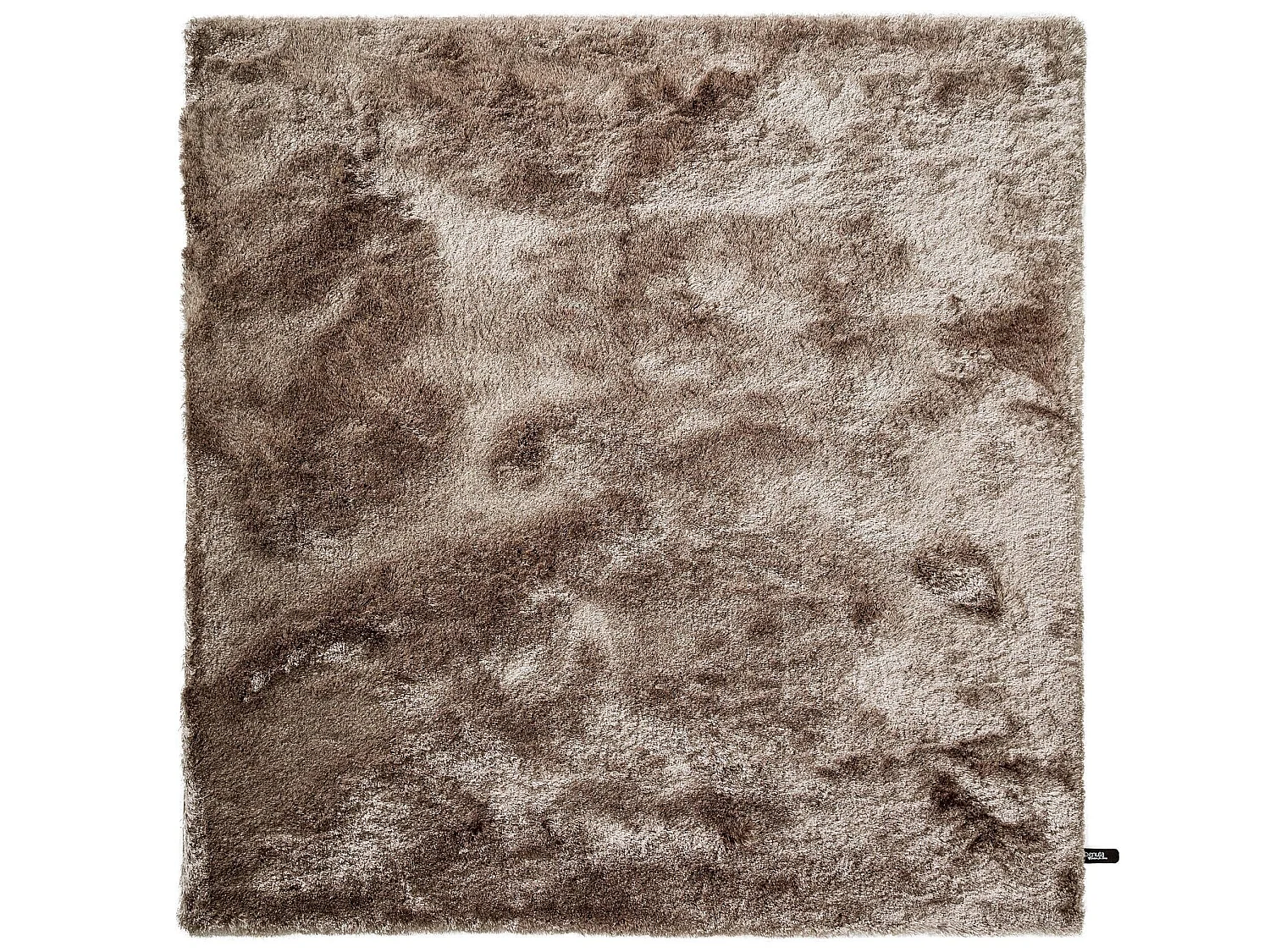 Tapis à poils longs Whisper Marron clair 60x60 cm