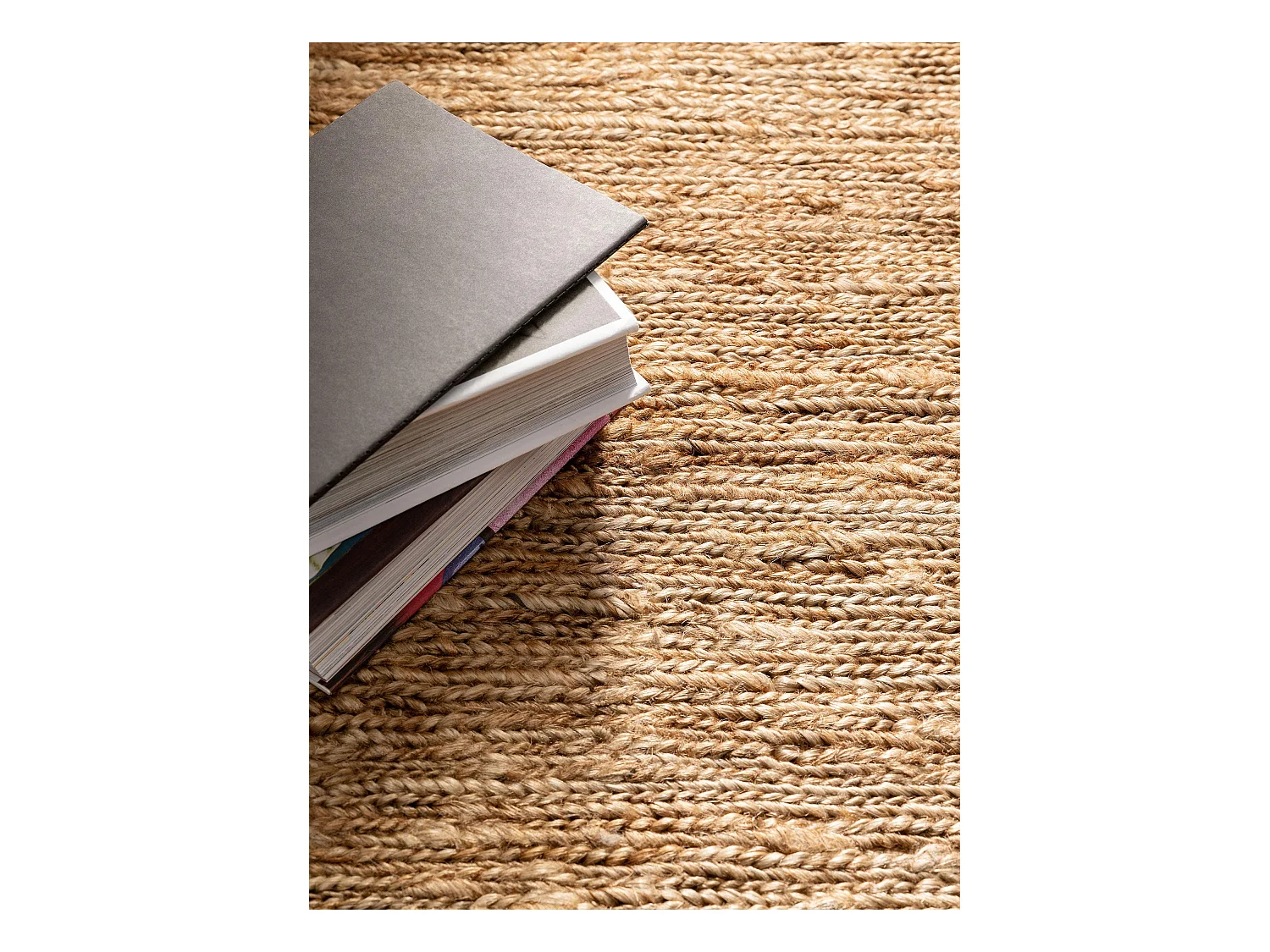 Tapis de jute Cosmo Marron clair 80x250 cm