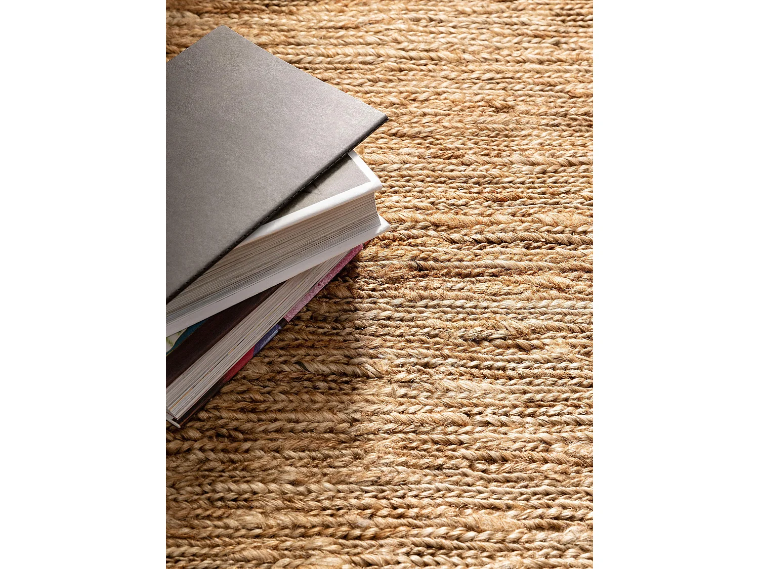 Tapis de jute Cosmo Marron clair 80x250 cm