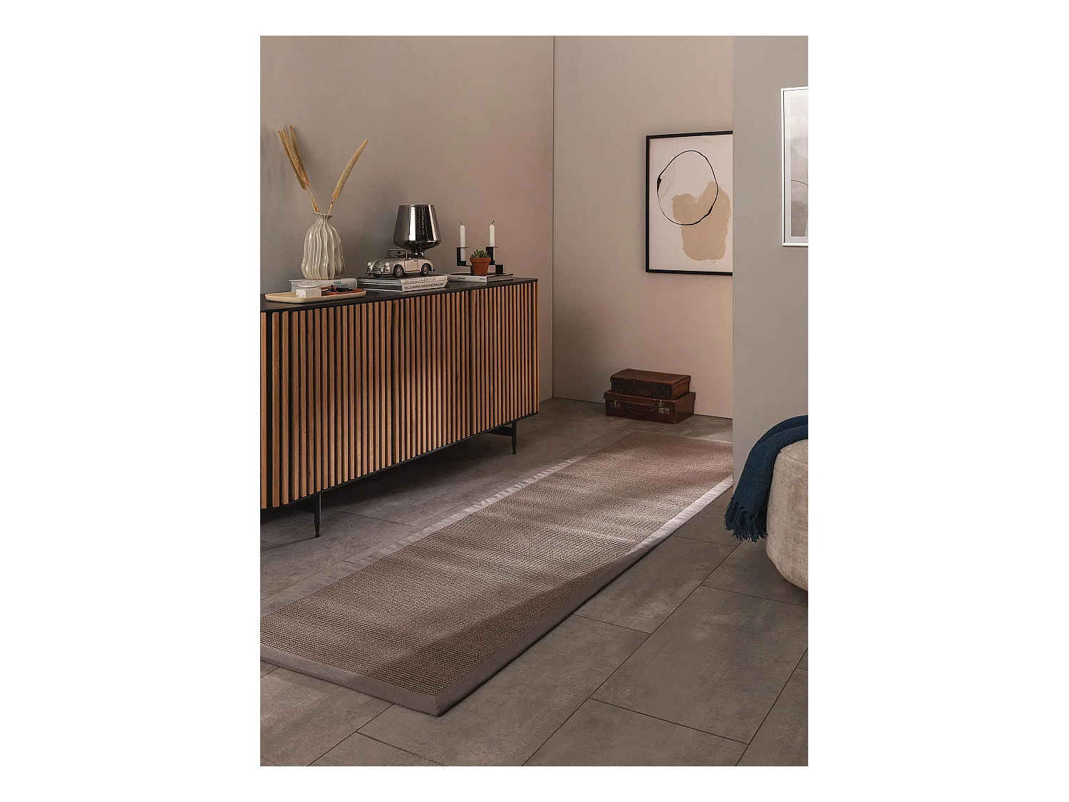 Tapis sisal Sana Gris 70x240 cm