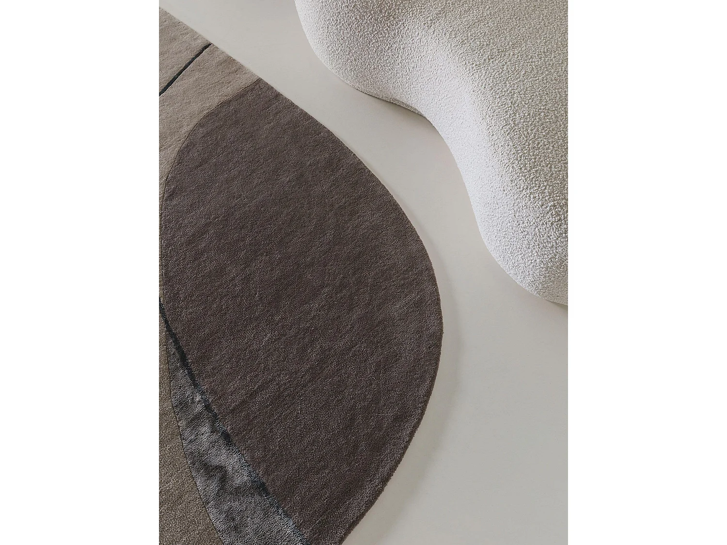 Tapis de laine Shape Taupe 160x230 cm