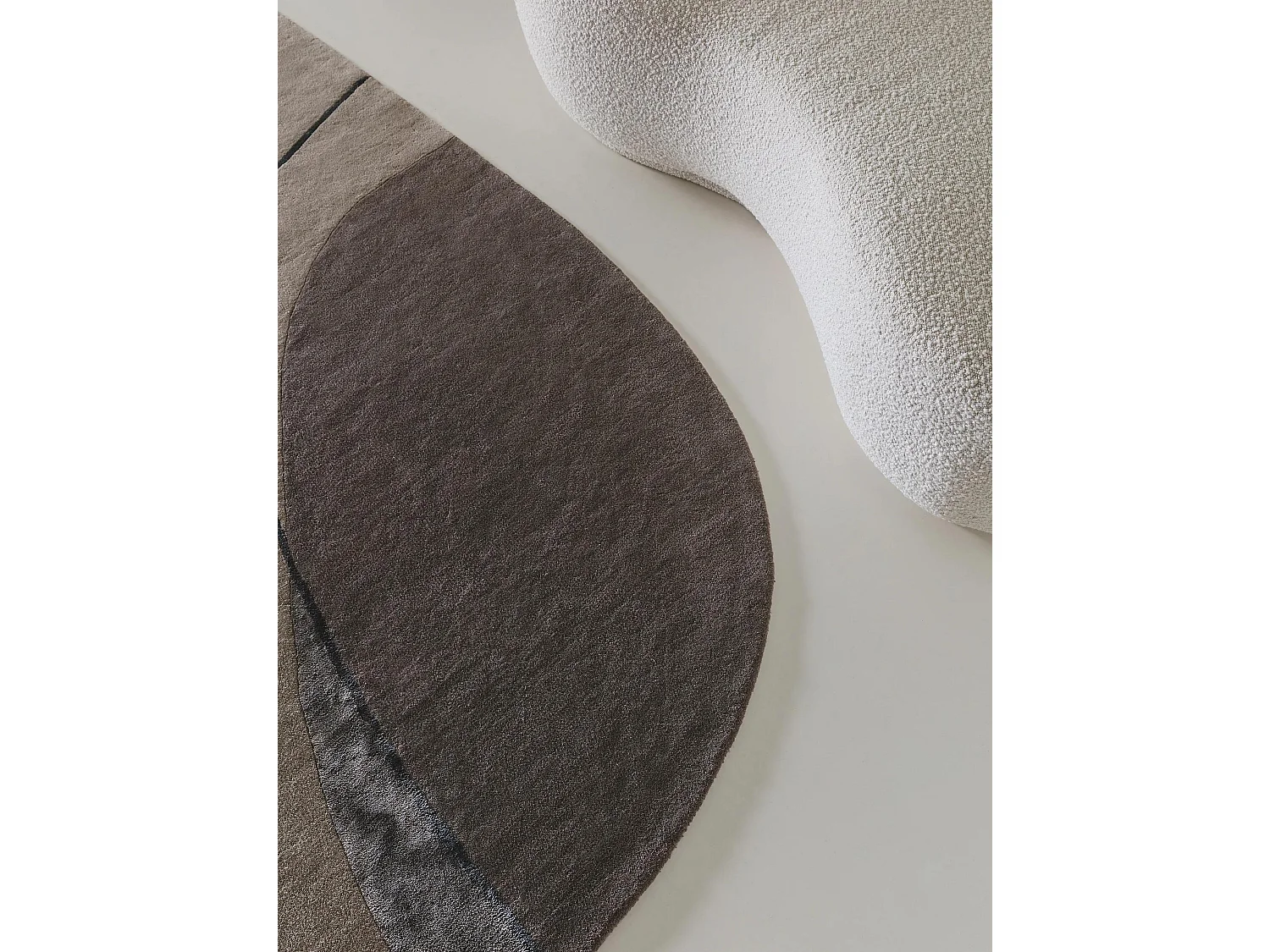 Tapis de laine Shape Taupe 160x230 cm